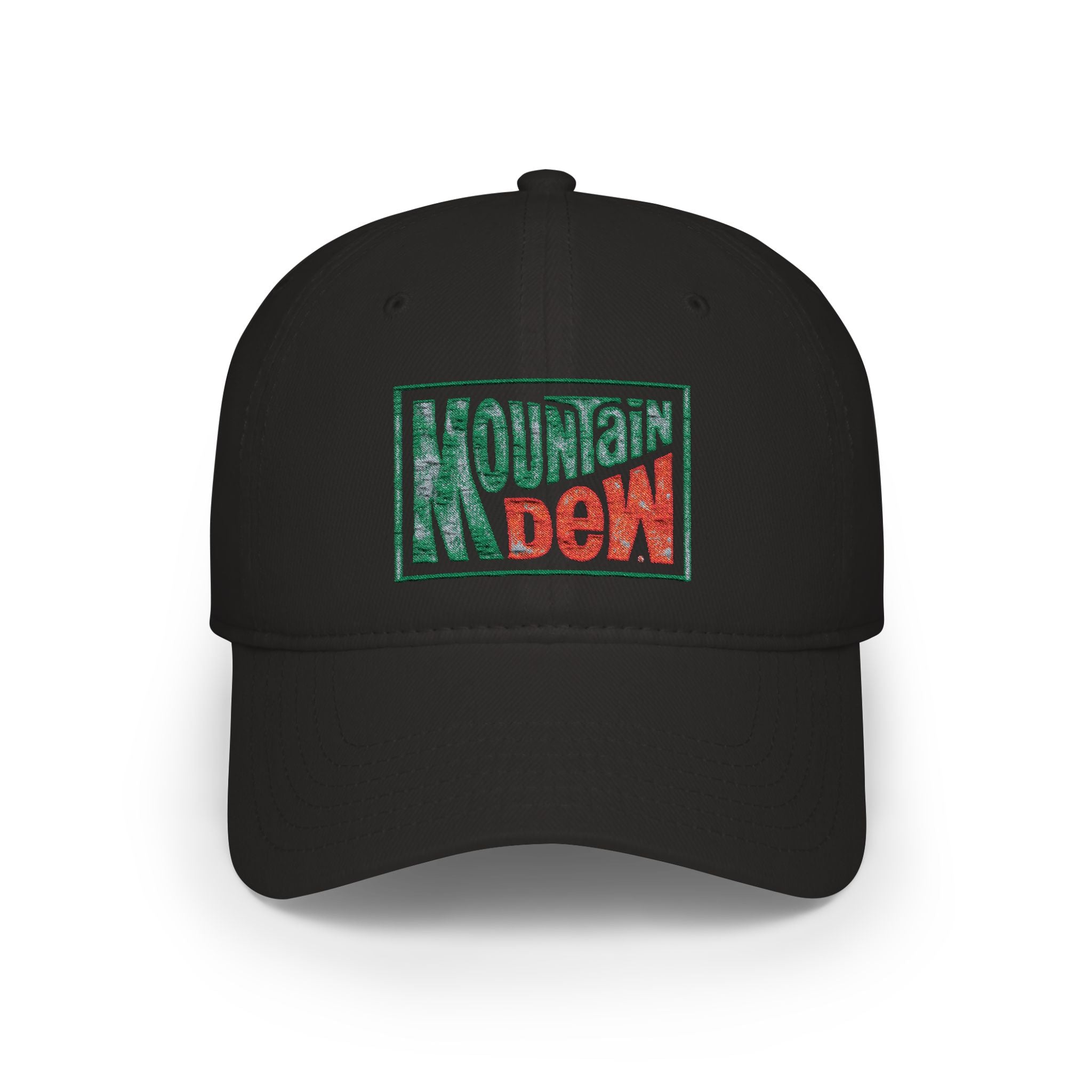 Mountain Dew Retro Logo Baseball Cap — Distressed Vintage Soda Hat - Creations by Chris and Carlos