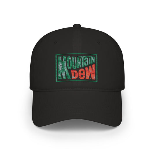 Mountain Dew Retro Logo Baseball Cap — Distressed Vintage Soda Hat - Creations by Chris and Carlos