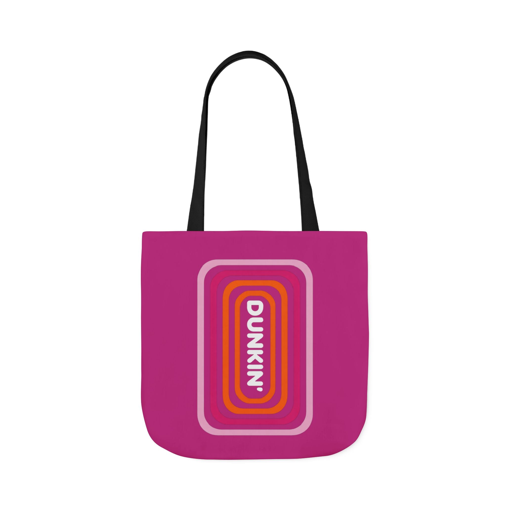 Tote Bag — Retro Pink 'Dunkin' Logo' Canvas Tote - Creations by Chris and Carlos