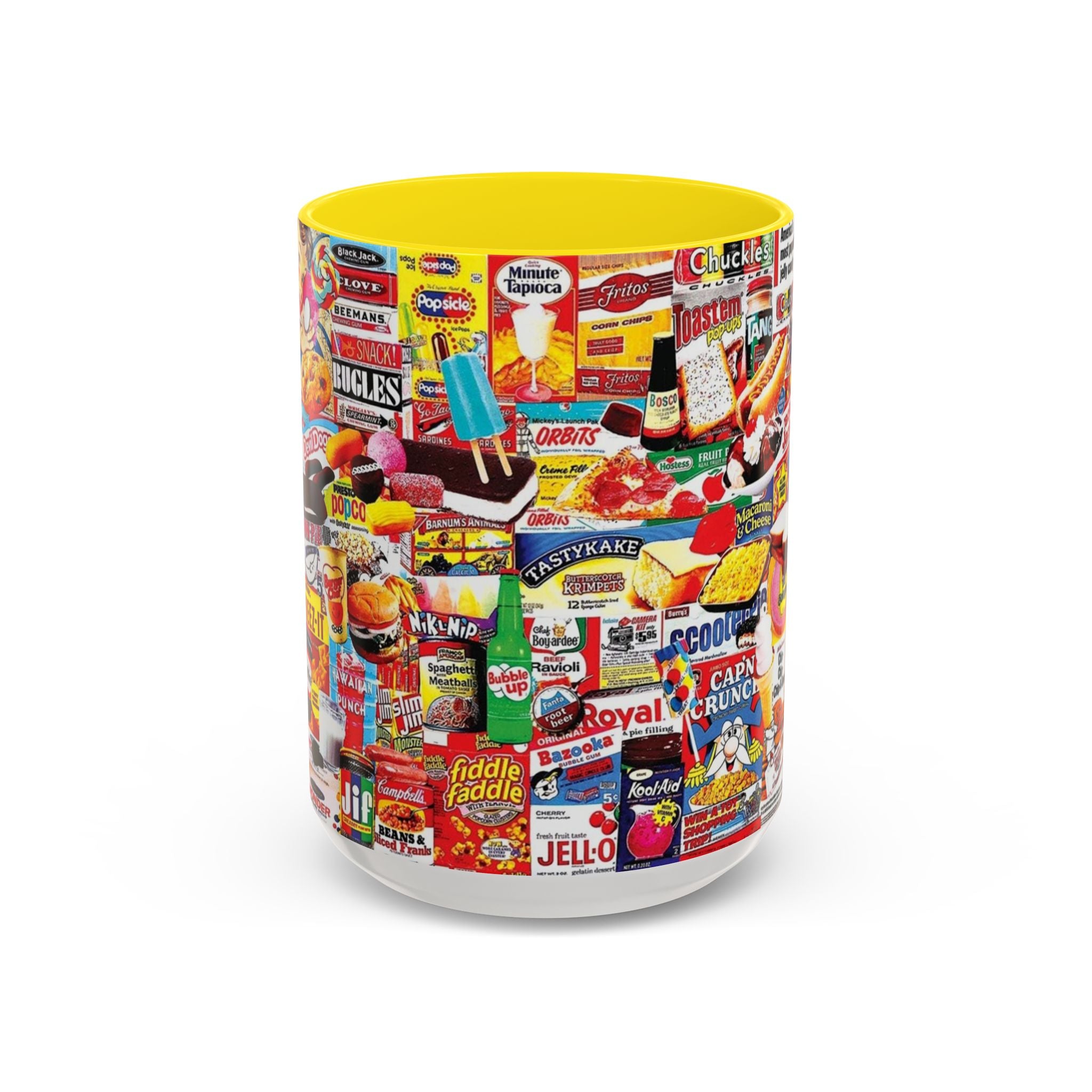 Vintage Snack Packaging Collage Coffee Mug (11/15oz) - Creations by Chris and Carlos