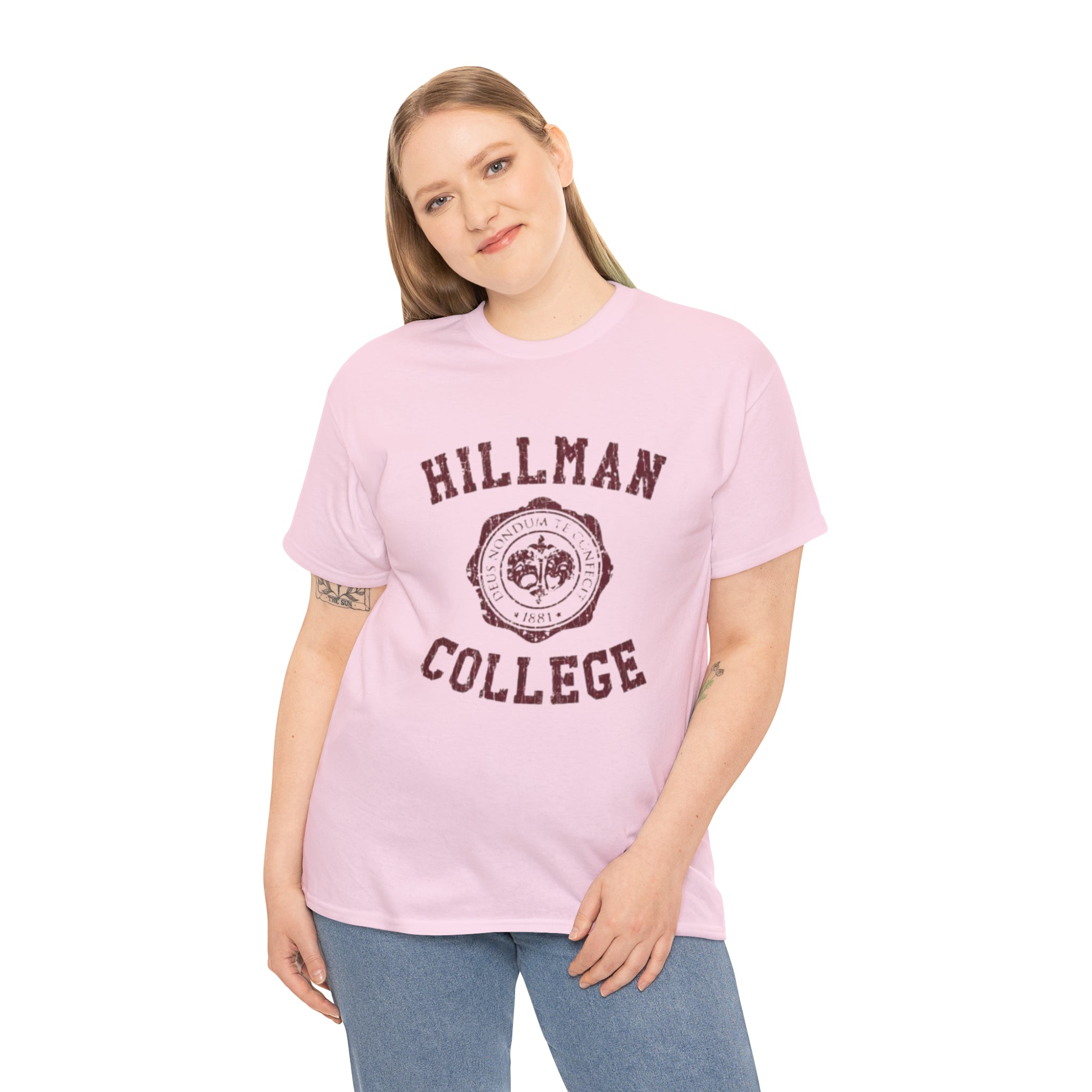 Hillman College- Unisex Heavy Cotton T-Shirt - Creations by Chris and Carlos