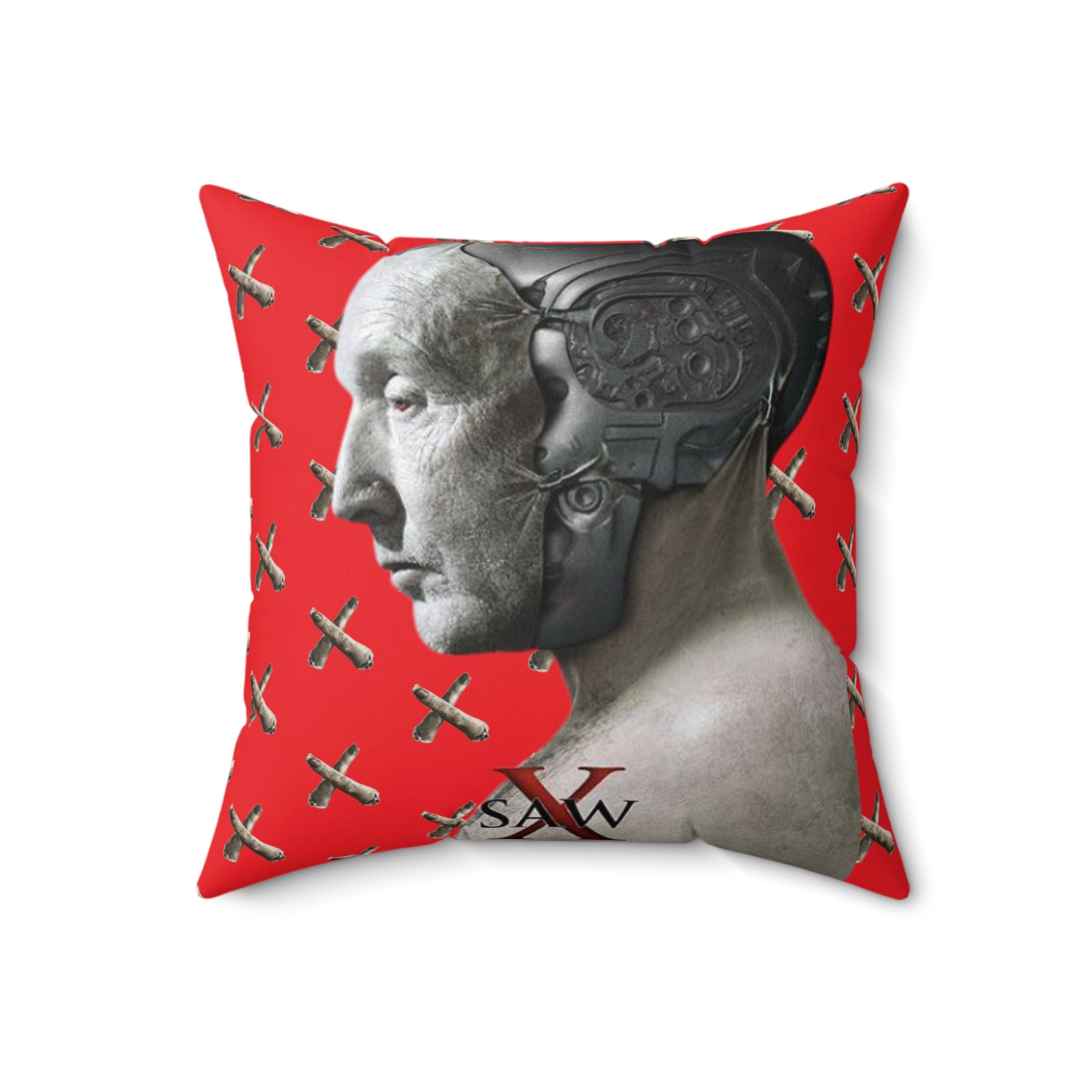Saw X Movie- Spun Square Pillow - Creations by Chris and Carlos