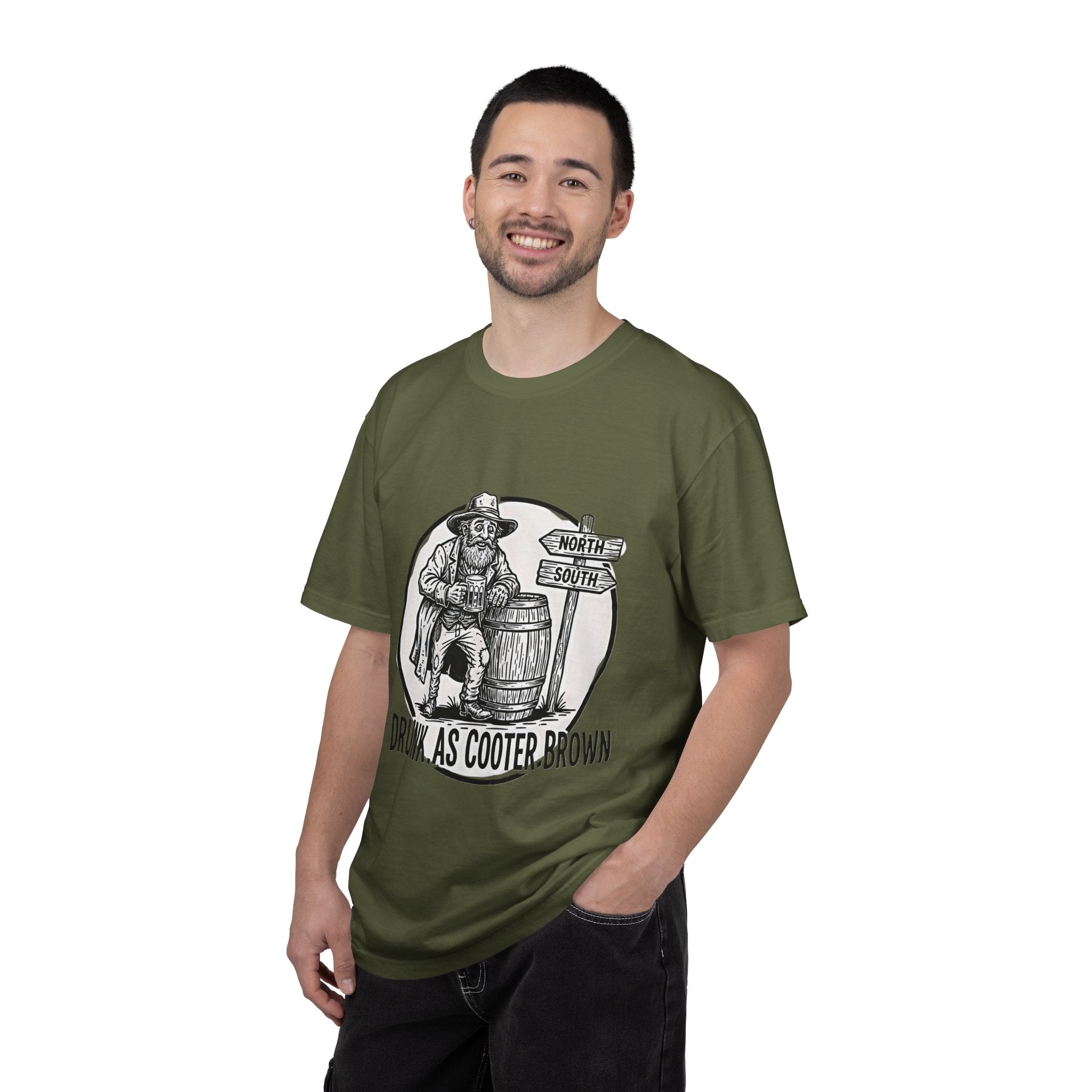 Drunk as Cooter Brown T-Shirt — Vintage Country Barrel Graphic Tee - Creations by Chris and Carlos
