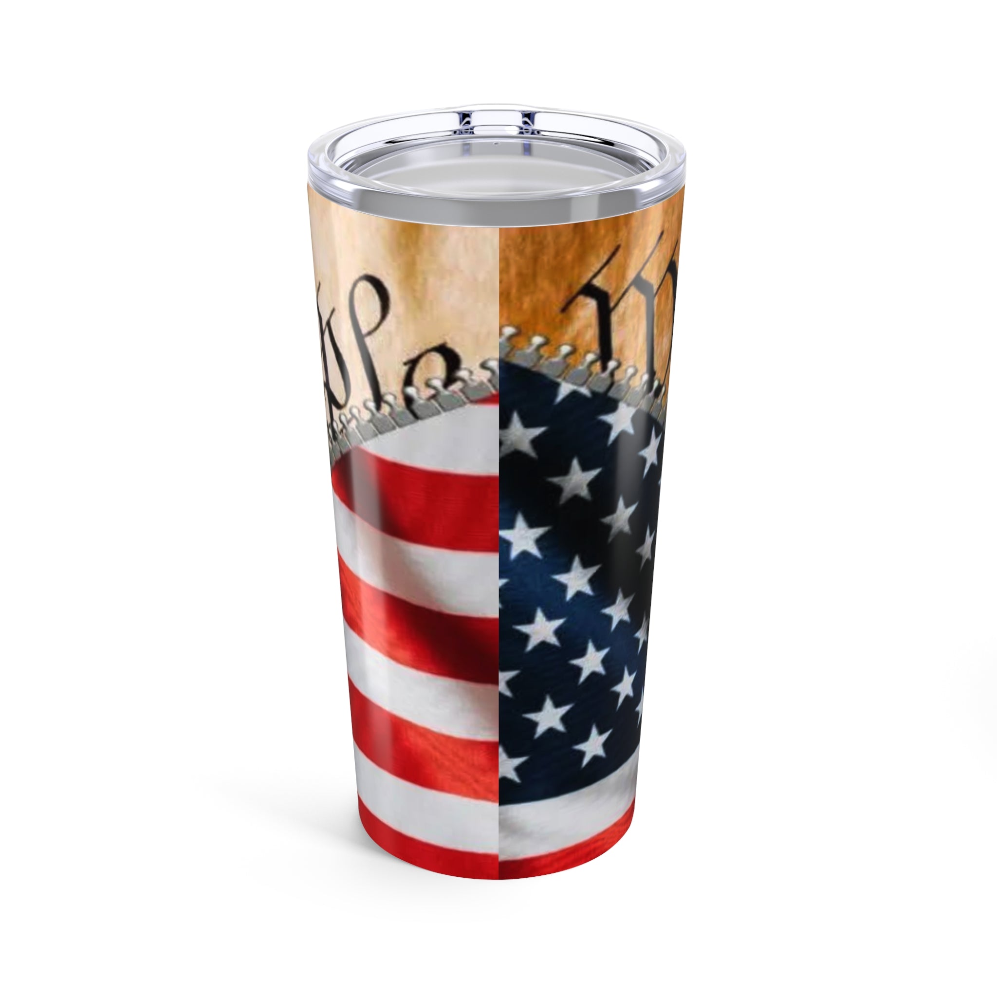 20oz Patriotic "We the People" Tumbler – American Flag Constitution Travel Cup - Creations by Chris and Carlos