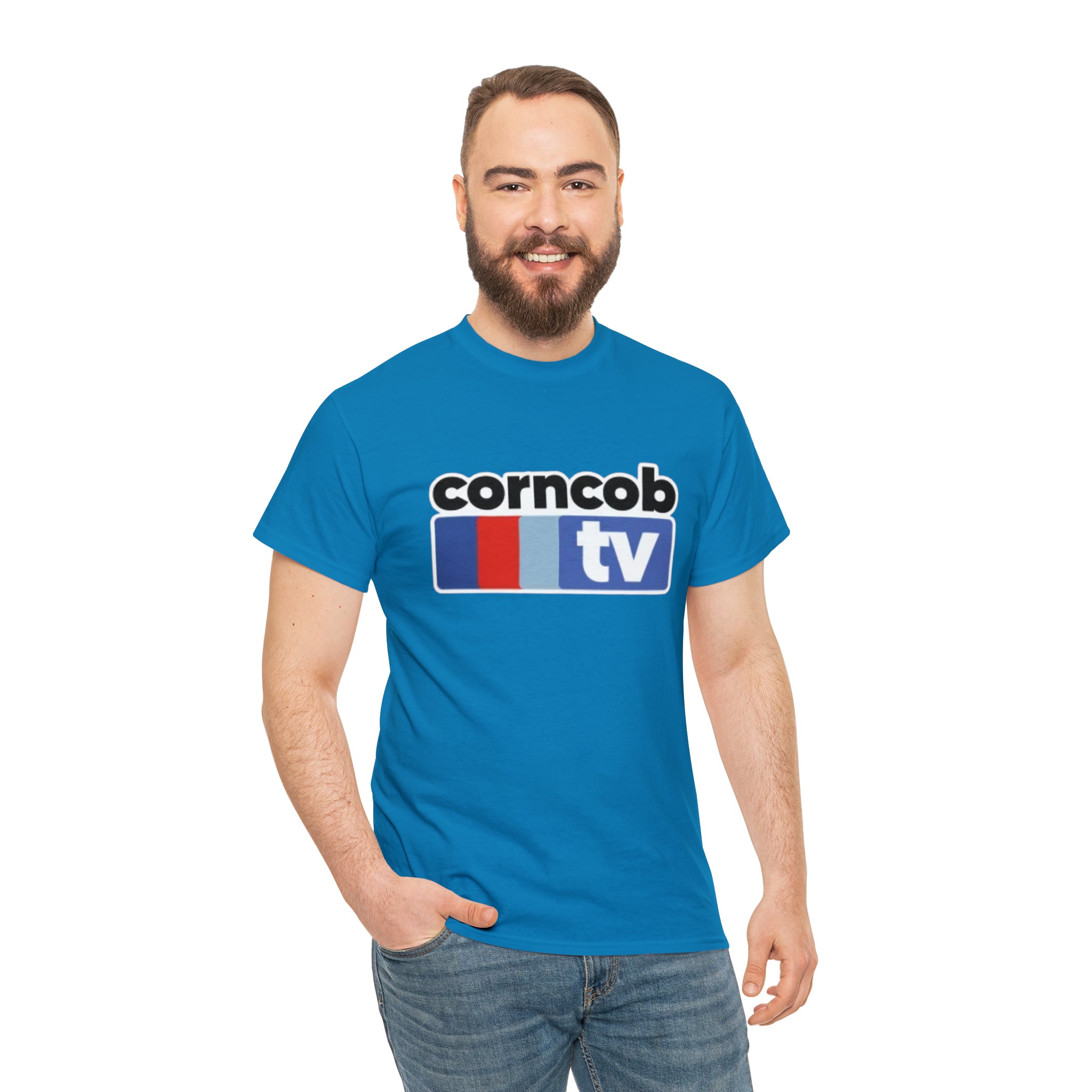 Corncob Tv- Unisex Heavy Cotton T-Shirt - Creations by Chris and Carlos
