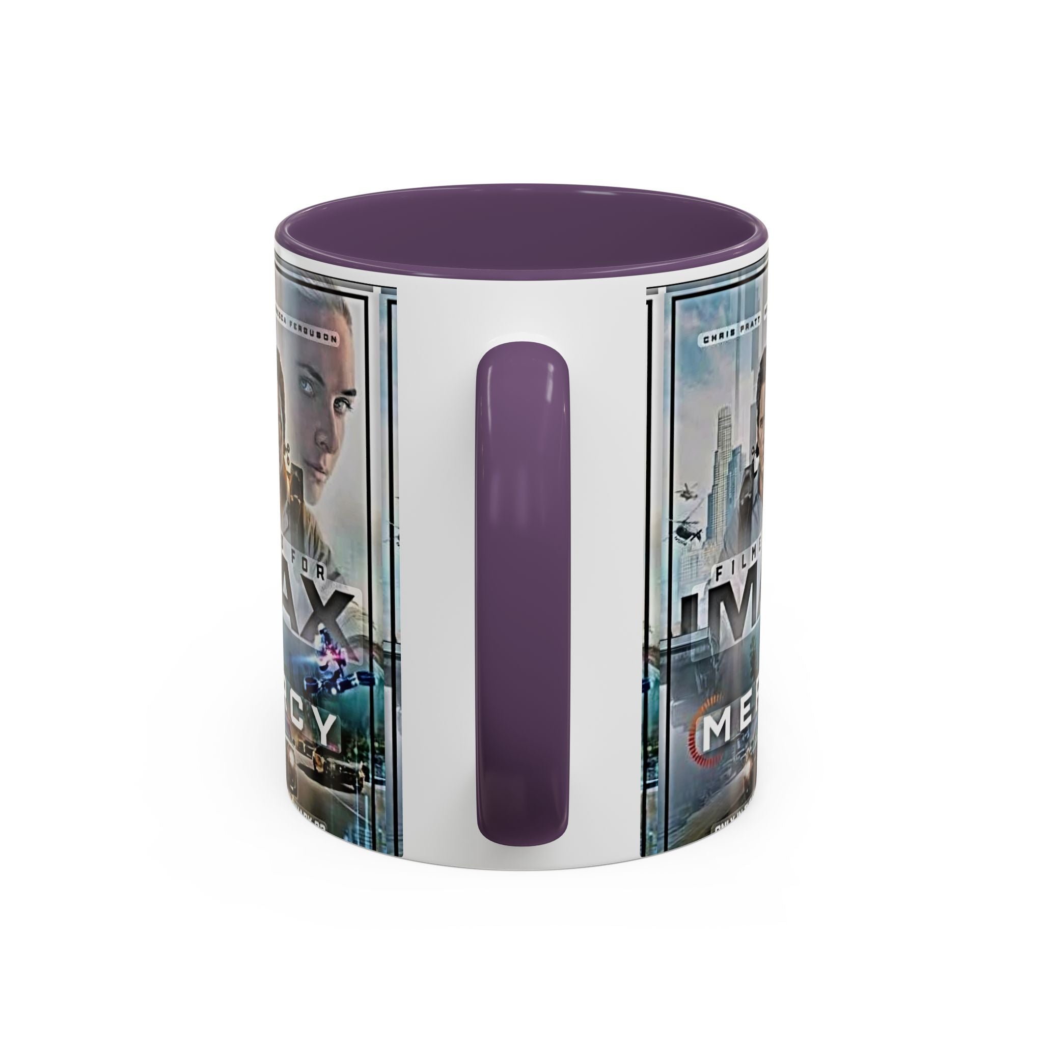 Accent Coffee Mug — 'Mercy' Movie Poster Design (11/15oz) - Creations by Chris and Carlos