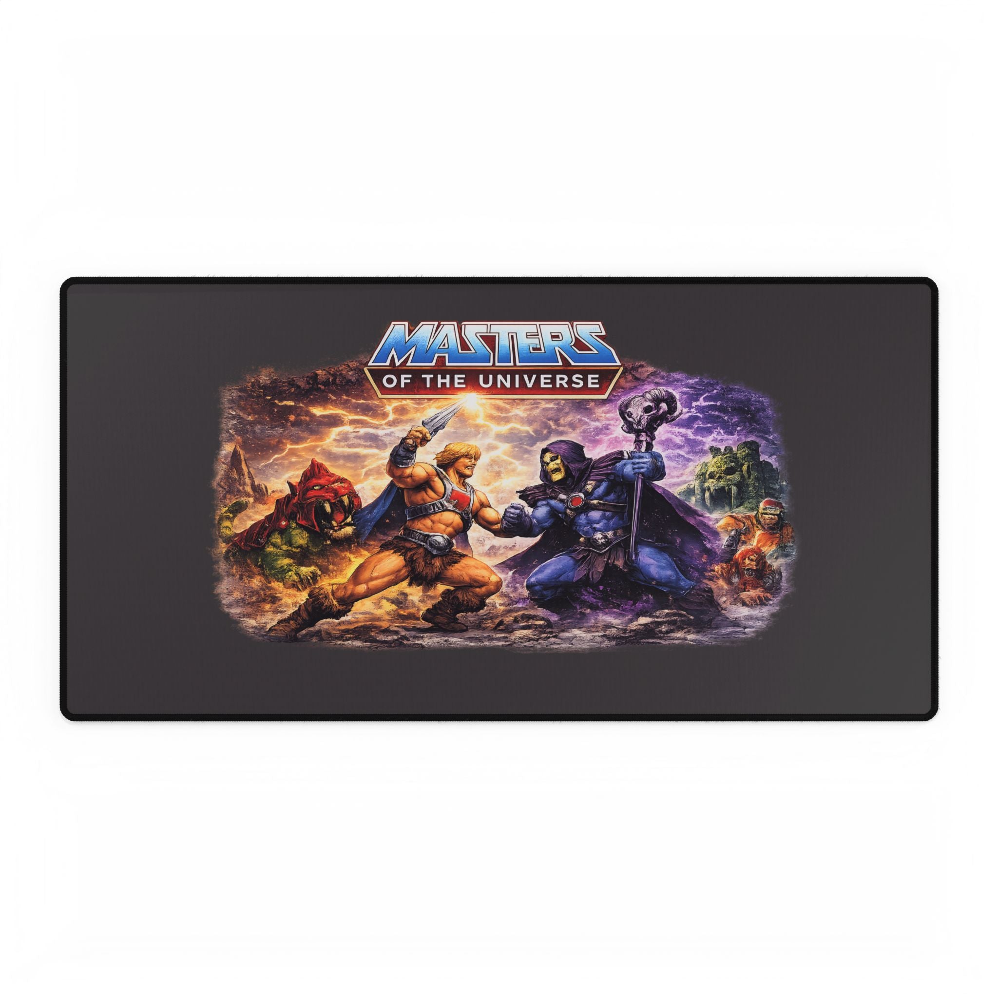 Masters of the Universe Gaming Desk Mat — Retro He-Man Oversized Mouse Pad - Creations by Chris and Carlos