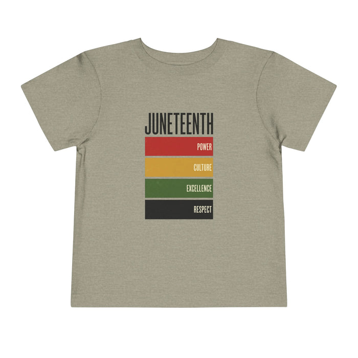 Toddler Tee — Juneteenth Power • Culture • Excellence • Respect