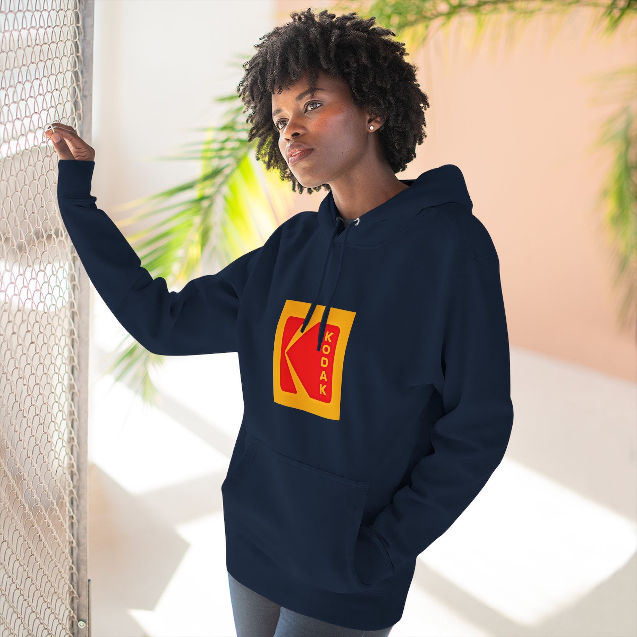Kodak Logo Hoodie — Vintage Film Brand Graphic Fleece Hoodie - Creations by Chris and Carlos