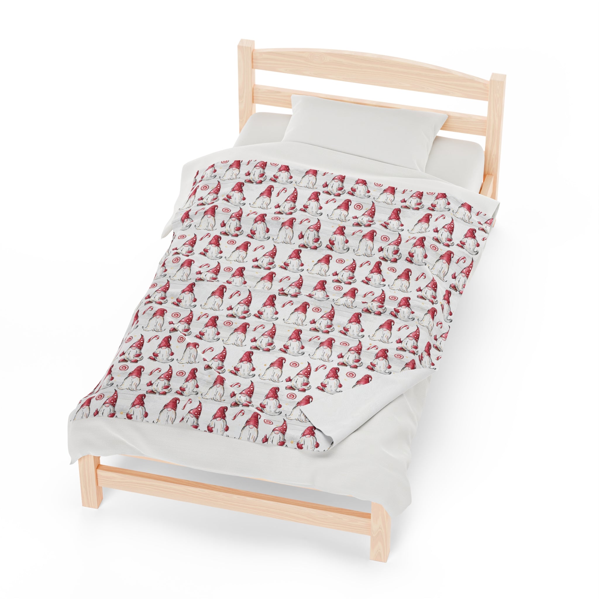 Gnomes- Velveteen Plush CuddleLux Bliss Blanket - Creations by Chris and Carlos