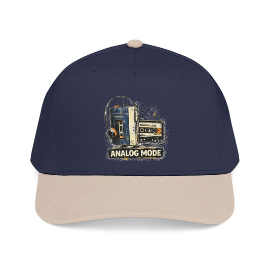 Analog Mode Baseball Cap — Vintage Camera & Tape Retro Hat - Creations by Chris and Carlos