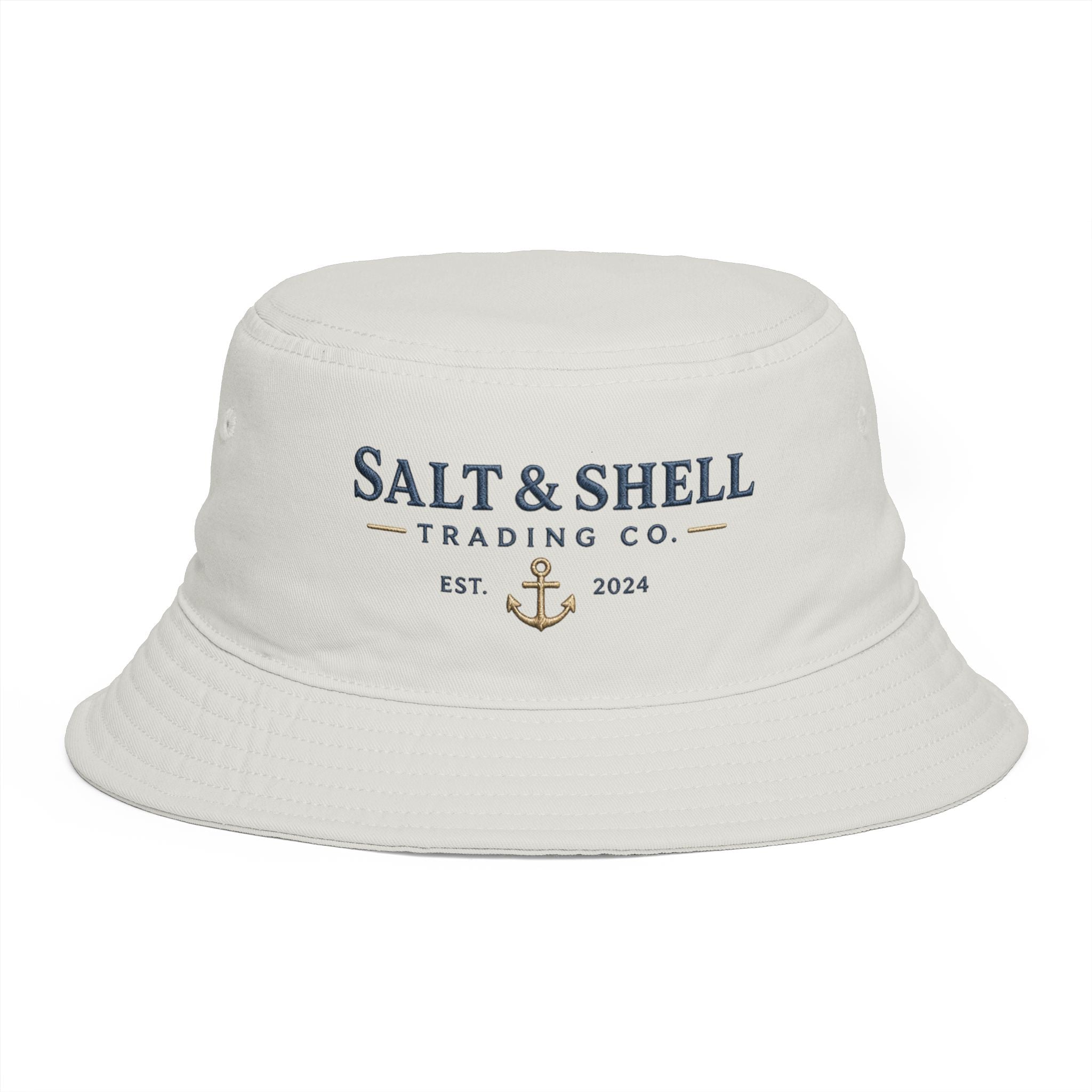 Salt & Shell Trading Co. Bucket Hat — Nautical Anchor Summer Beach Hat - Creations by Chris and Carlos