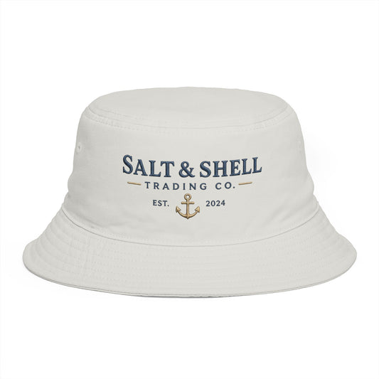 Salt & Shell Trading Co. Bucket Hat — Nautical Anchor Summer Beach Hat - Creations by Chris and Carlos