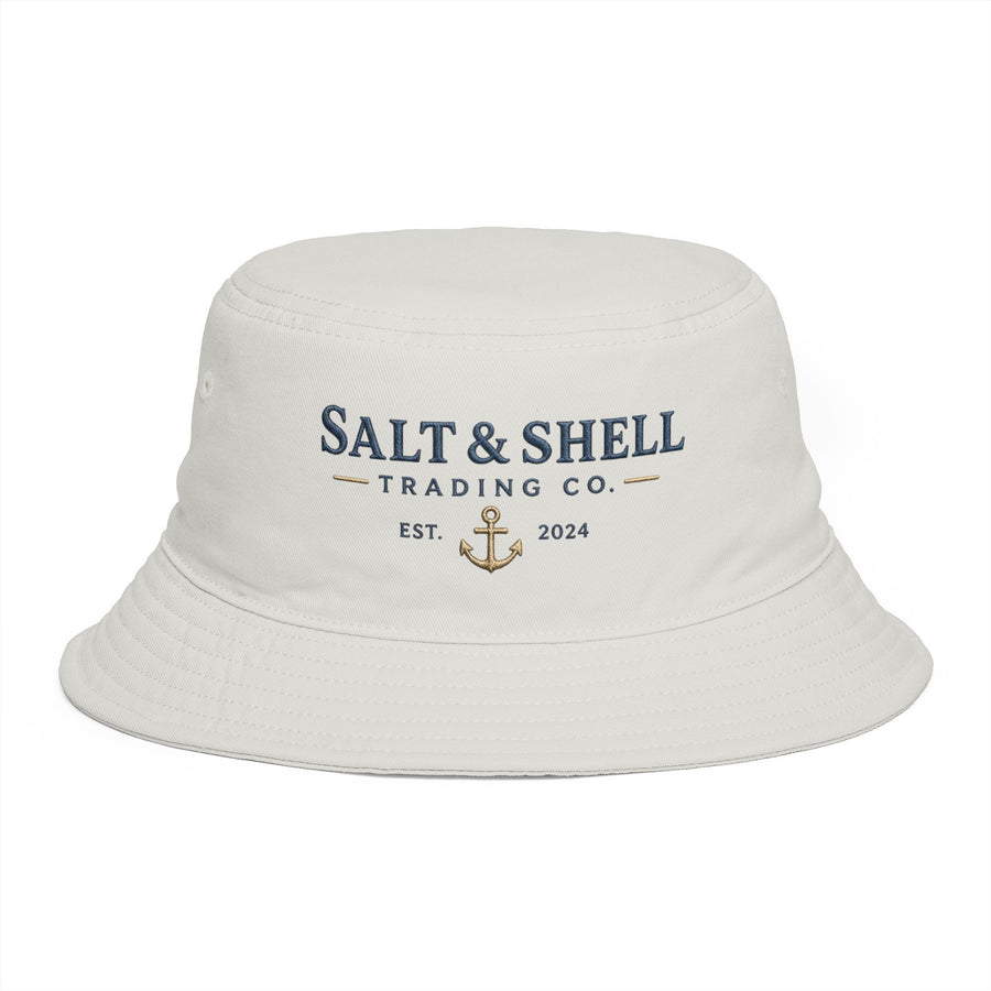 Salt & Shell Trading Co. Bucket Hat — Nautical Anchor Summer Beach Hat