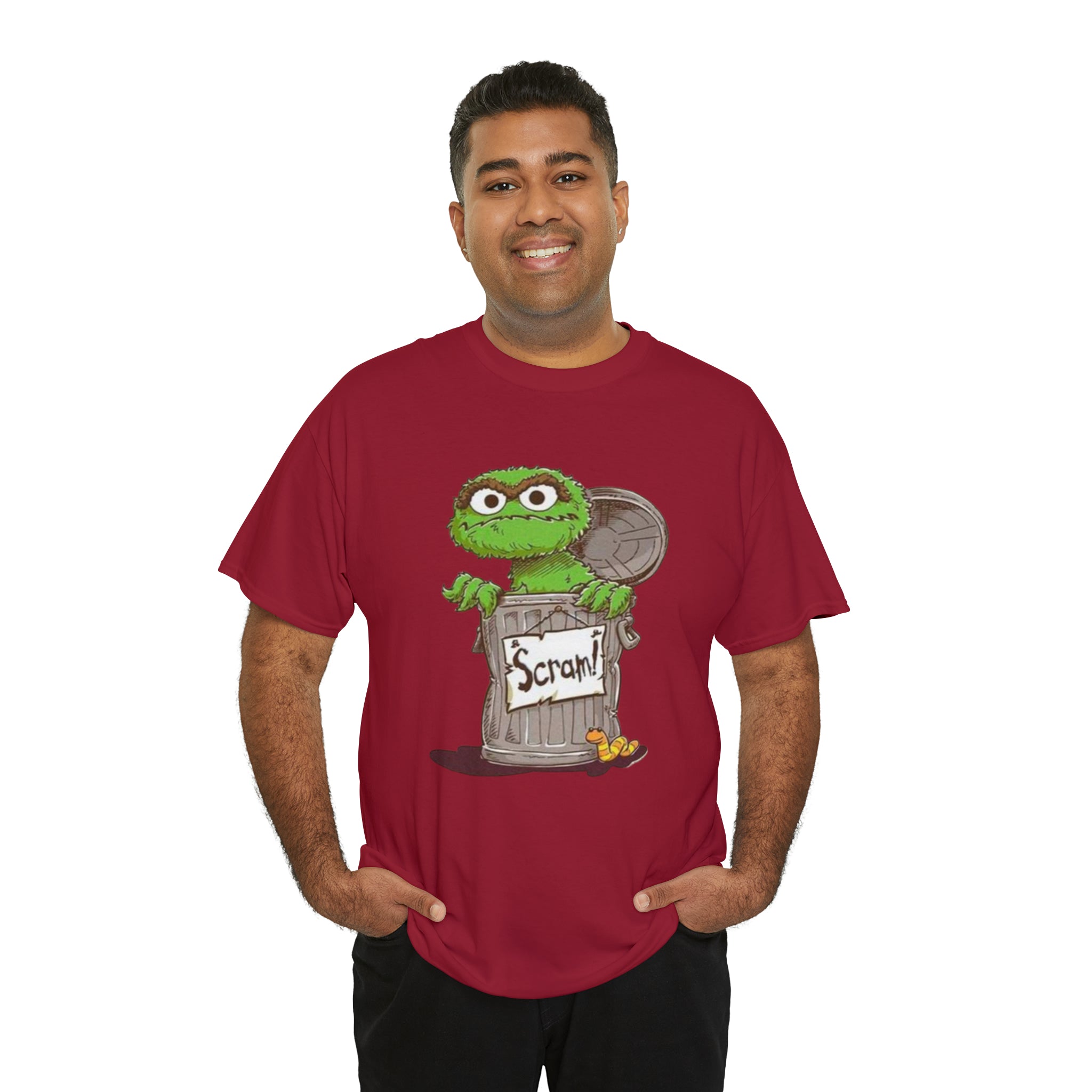 Oscar the Grouch- Unisex Heavy Cotton T-Shirt - Creations by Chris and Carlos