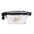 Transparent/Black 'Jet Set Energy' Fanny Pack — Clear Stadium Bag for Travel & Events