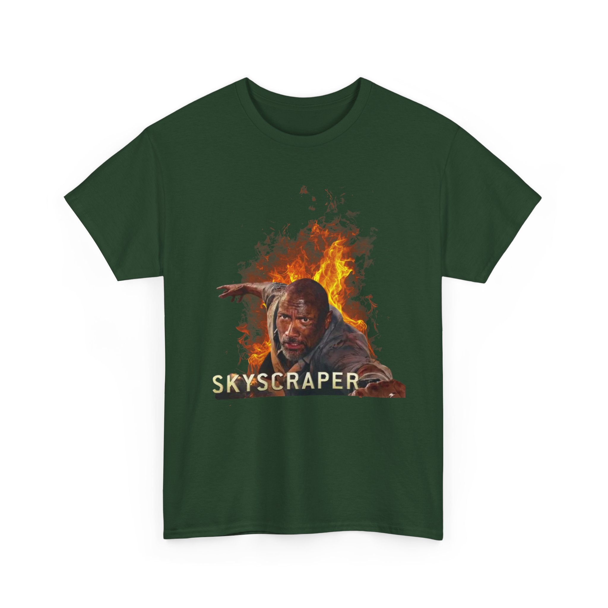 Skyscraper Rescue Tee — Action Movie Inspired Graphic T‑Shirt - Creations by Chris and Carlos