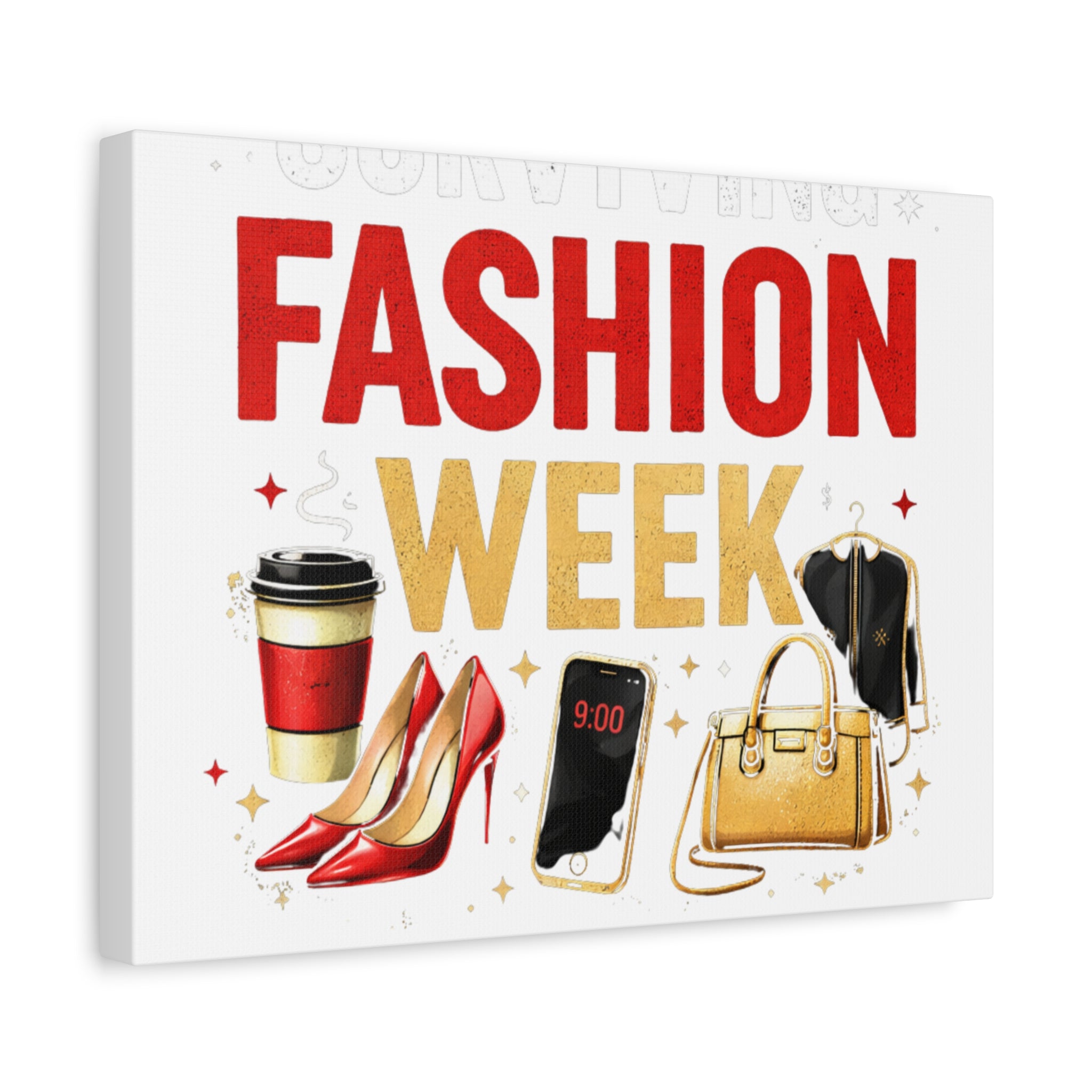 Surviving Fashion Week Canvas Art – Chic Fashion Illustration Wall Decor - Creations by Chris and Carlos