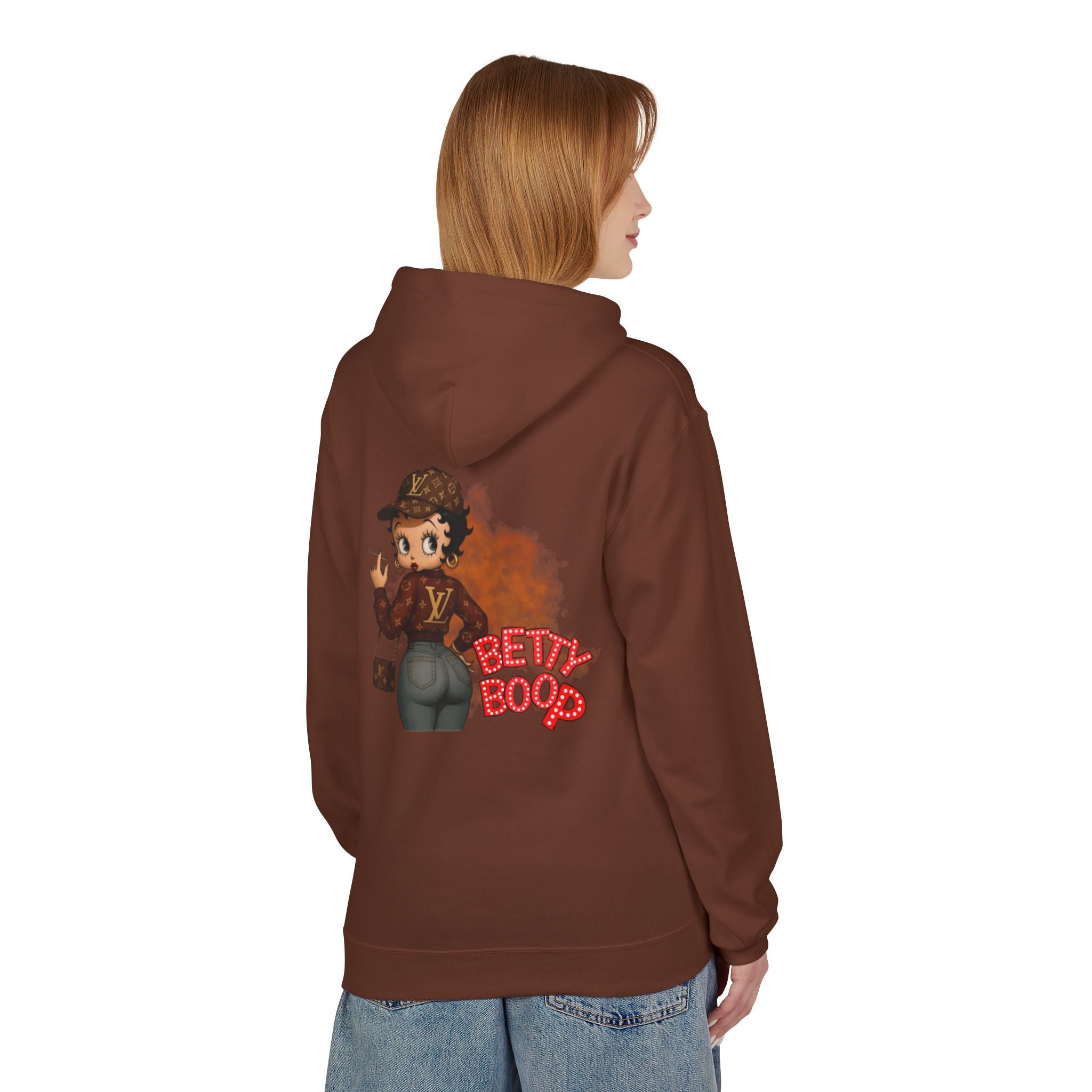 Betty Boop Designer Logo Hoodie — Retro Cartoon Graphic Pullover - Creations by Chris and Carlos
