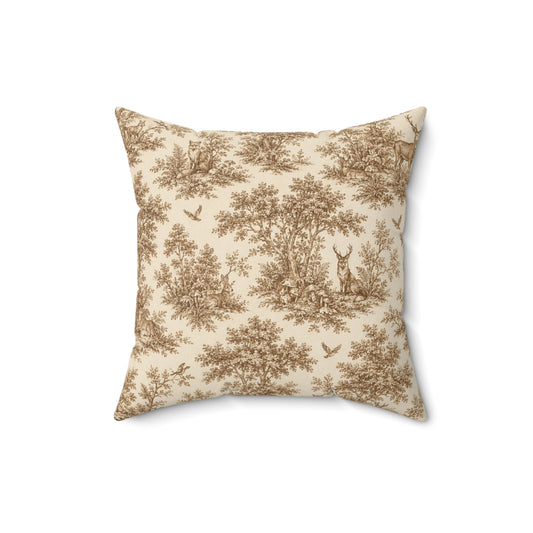 Old Soul Harvest™ Woodland Toile Throw Pillow - Throw Pillow from Old Soul Harvest Woodland Trail