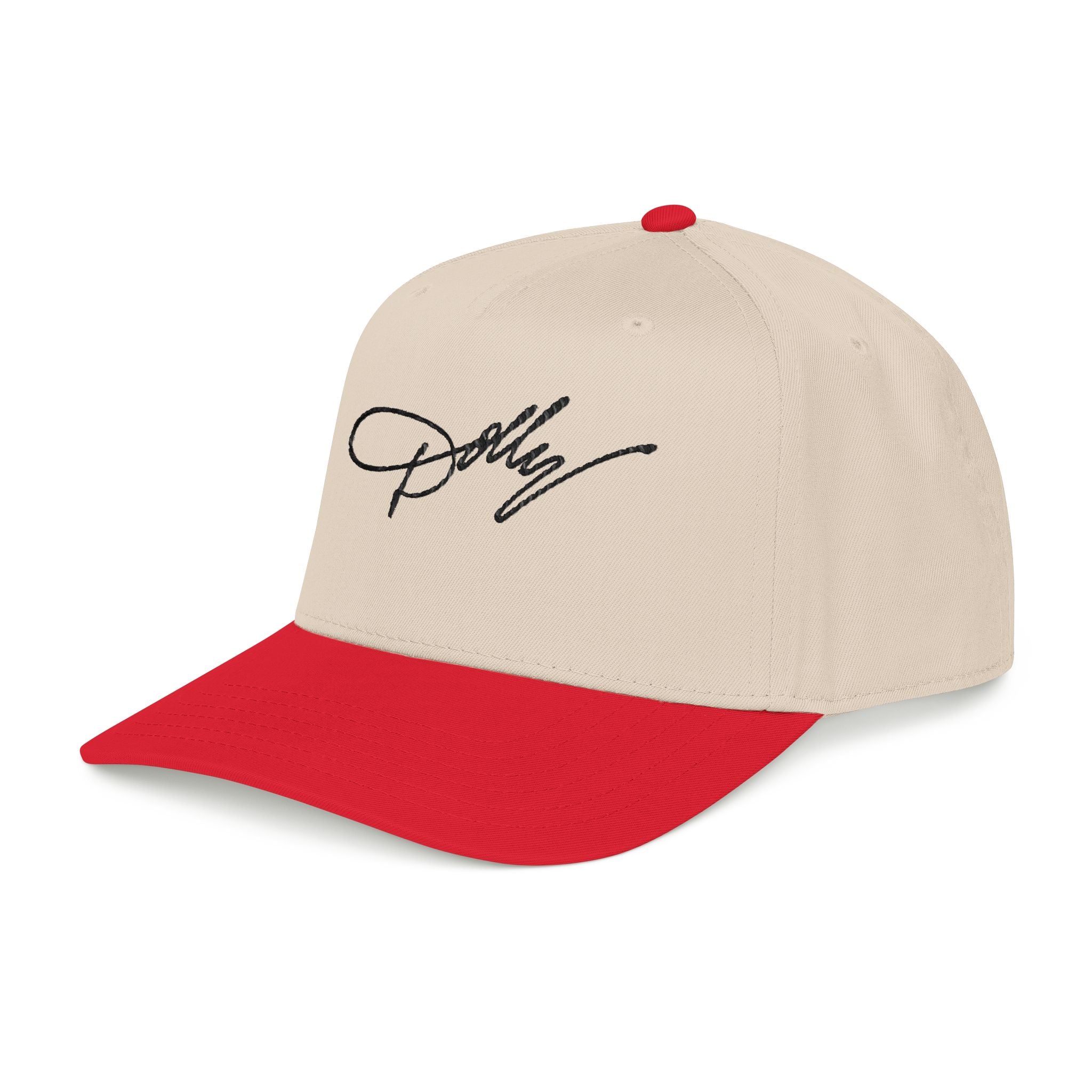 Embroidered 'Dolly' Signature Baseball Cap — Classic Mid-Profile Snapback - Creations by Chris and Carlos