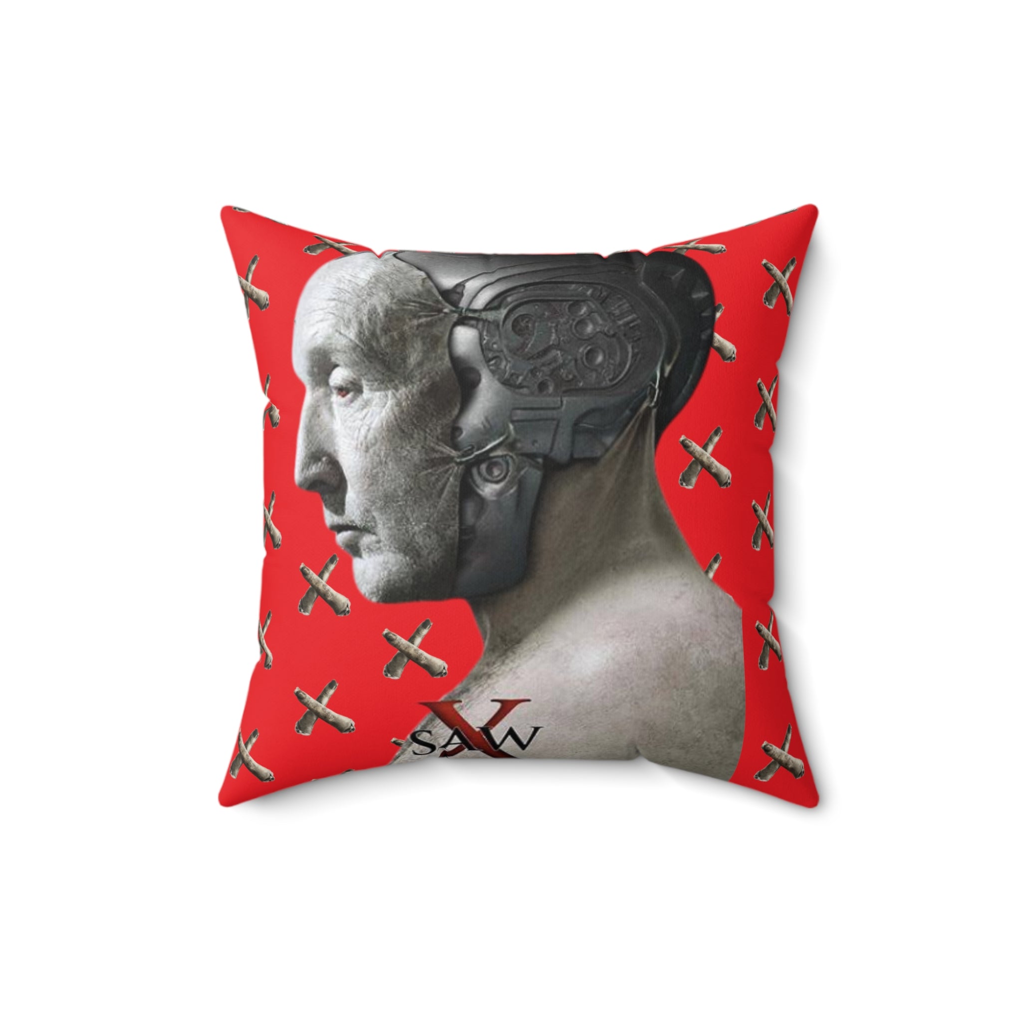 Saw X Movie- Spun Square Pillow - Creations by Chris and Carlos