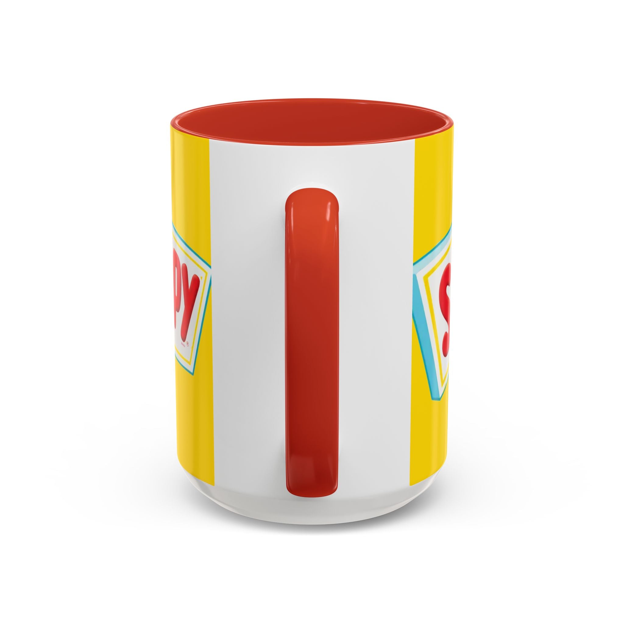 Skippy Retro Logo Coffee Mug — Yellow Accent Peanut Butter Inspired 11/15oz - Creations by Chris and Carlos