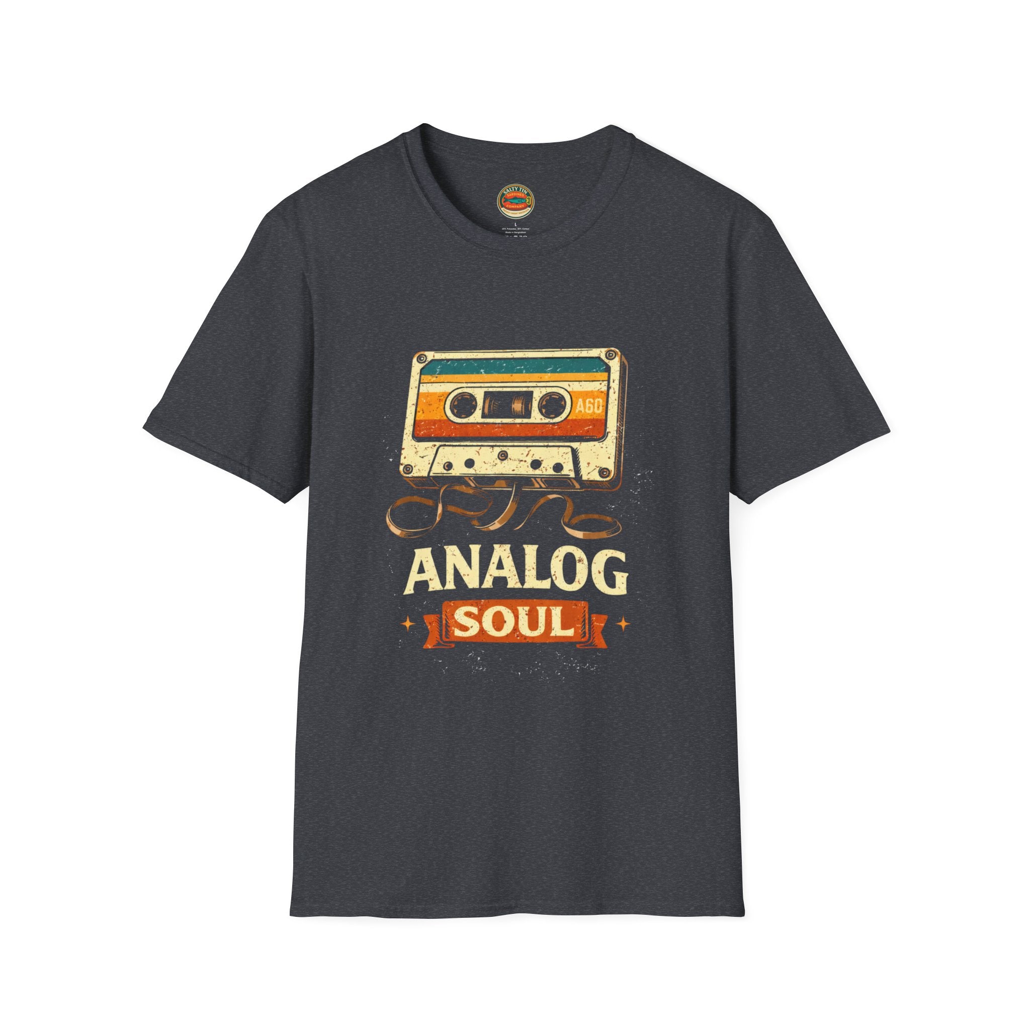 Analog Soul Cassette T-Shirt — Retro Music Vintage Tape Tee - Creations by Chris and Carlos