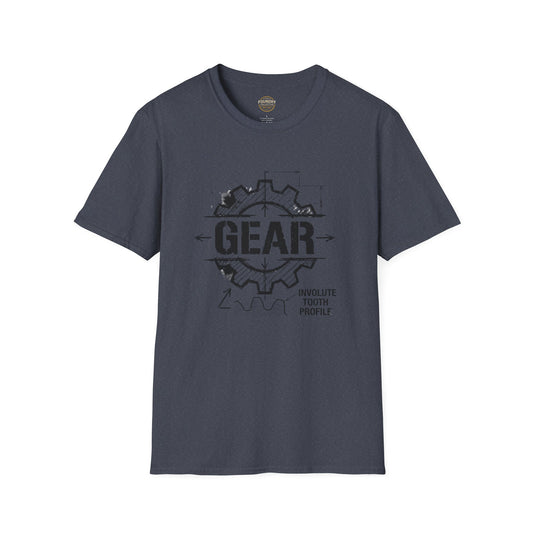 The Foundry Collective Gear Blueprint T-Shirt — Mechanical Engineering Sketch Tee - Creations by Chris and Carlos