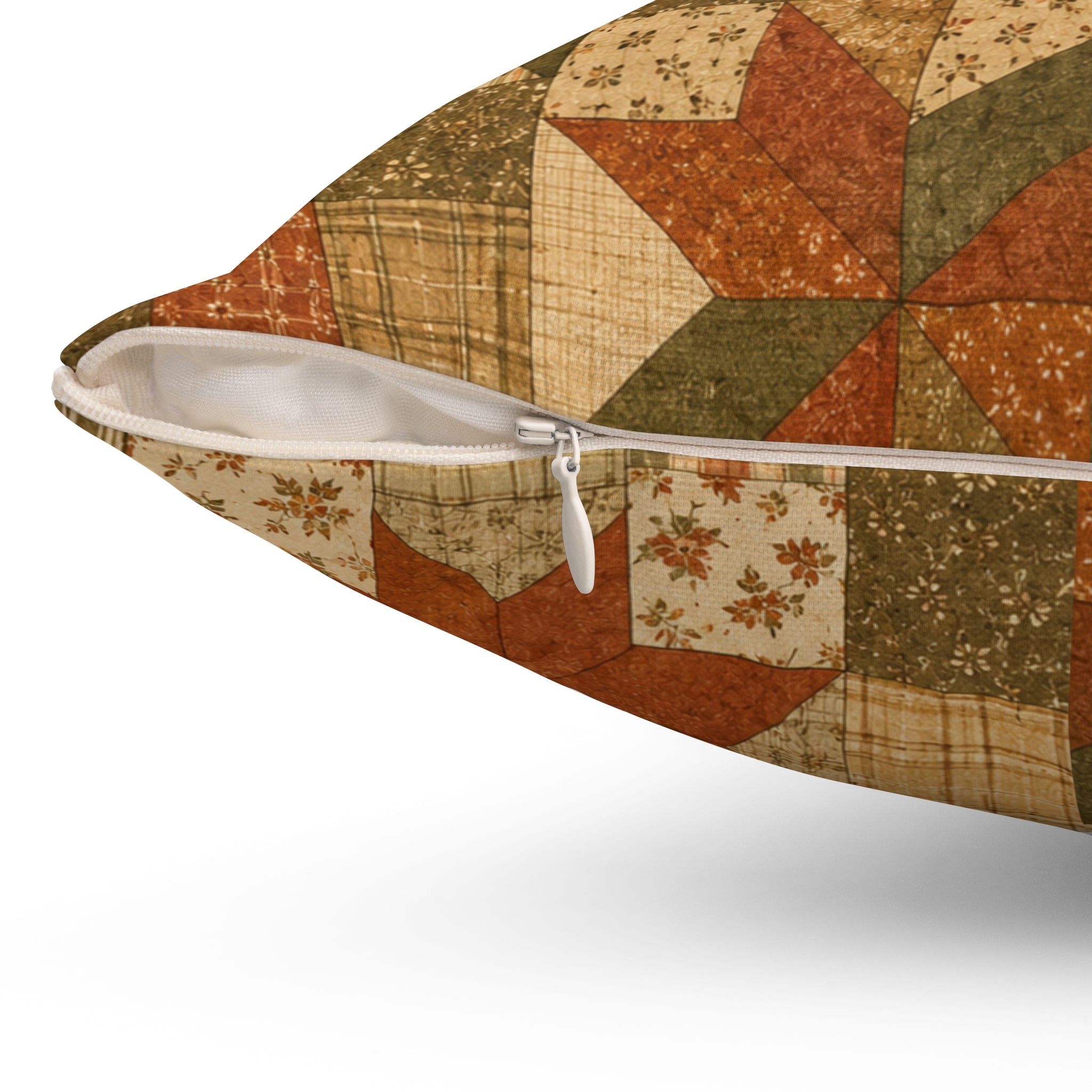 Old Soul Harvest™ Vintage Quilt Blocks Throw Pillow - Throw Pillow from Old Soul Harvest Campfire Circle