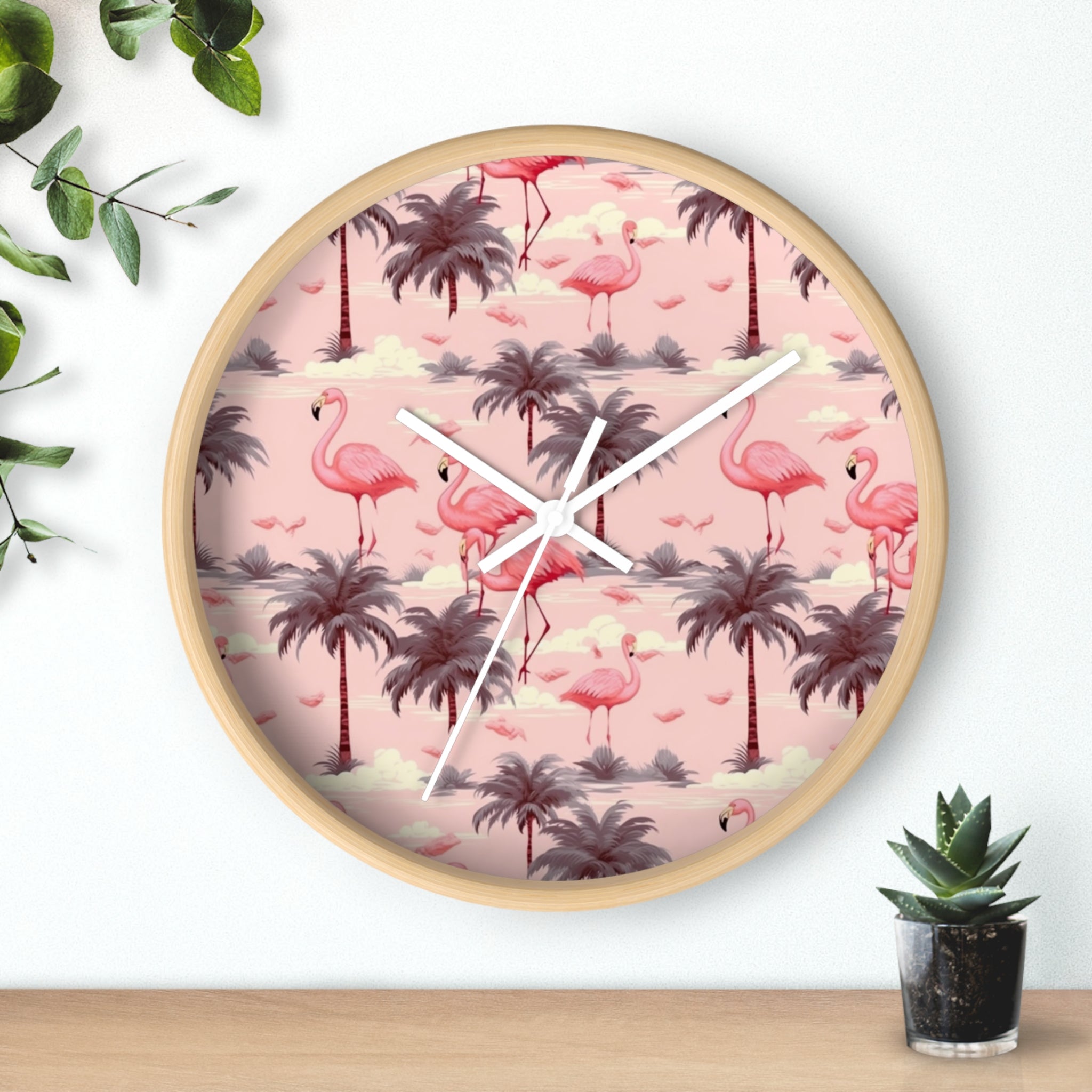 Flamingo- Wall Clock - Creations by Chris and Carlos