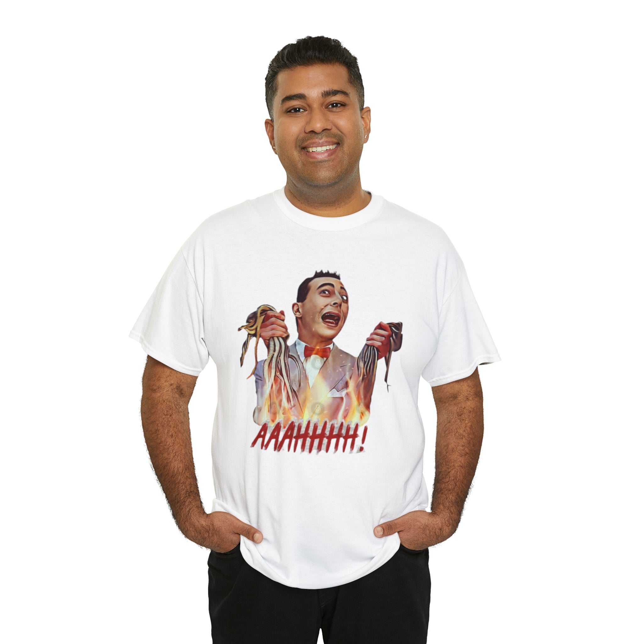 Pee Wee Herman-  Unisex Heavy Cotton T-Shirt - Creations by Chris and Carlos