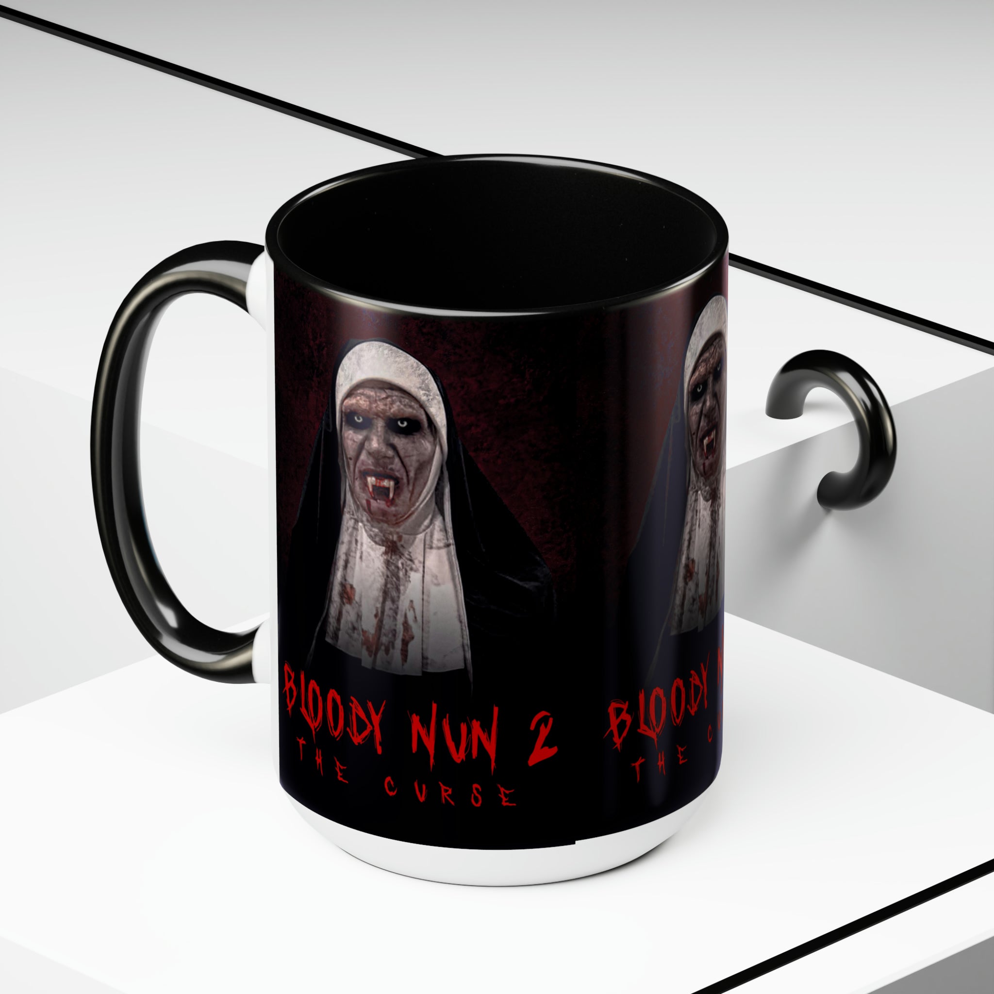 The Nun 2- Two-Tone Coffee Mugs, 15oz - Creations by Chris and Carlos