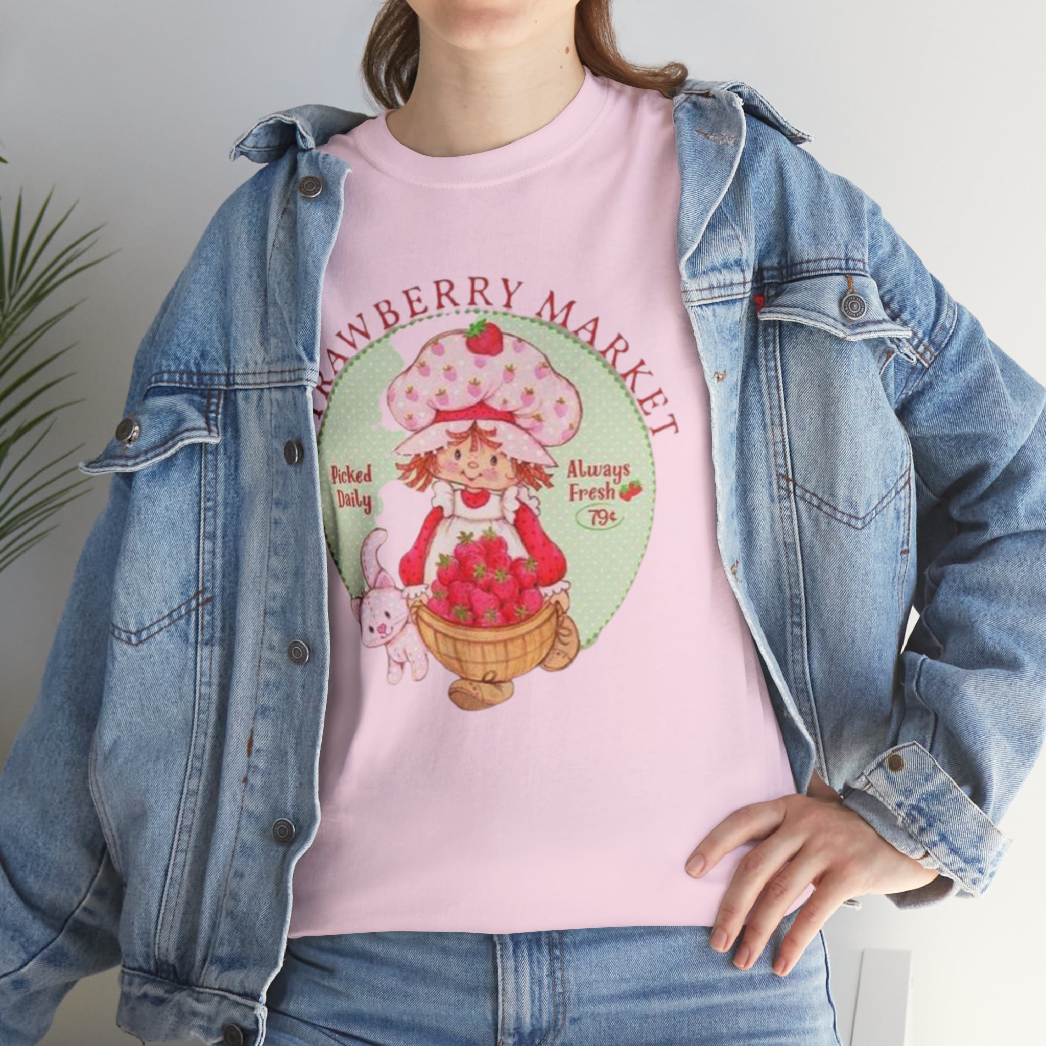 Strawberry Shortcake-  Unisex Heavy Cotton T-Shirt - Creations by Chris and Carlos