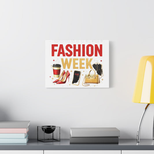 Surviving Fashion Week Canvas Art – Chic Fashion Illustration Wall Decor - Creations by Chris and Carlos