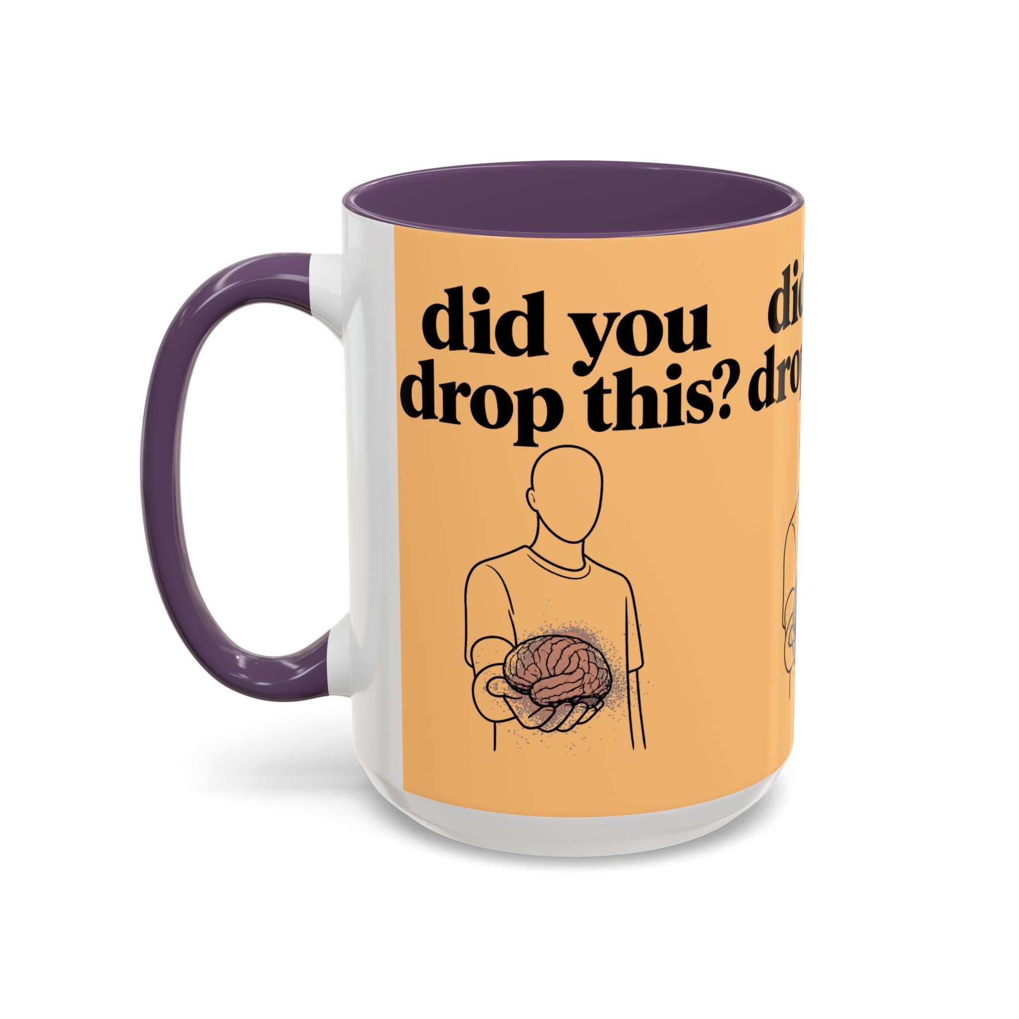 Did You Drop This? Brain Illustration Accent Coffee Mug - Creations by Chris and Carlos
