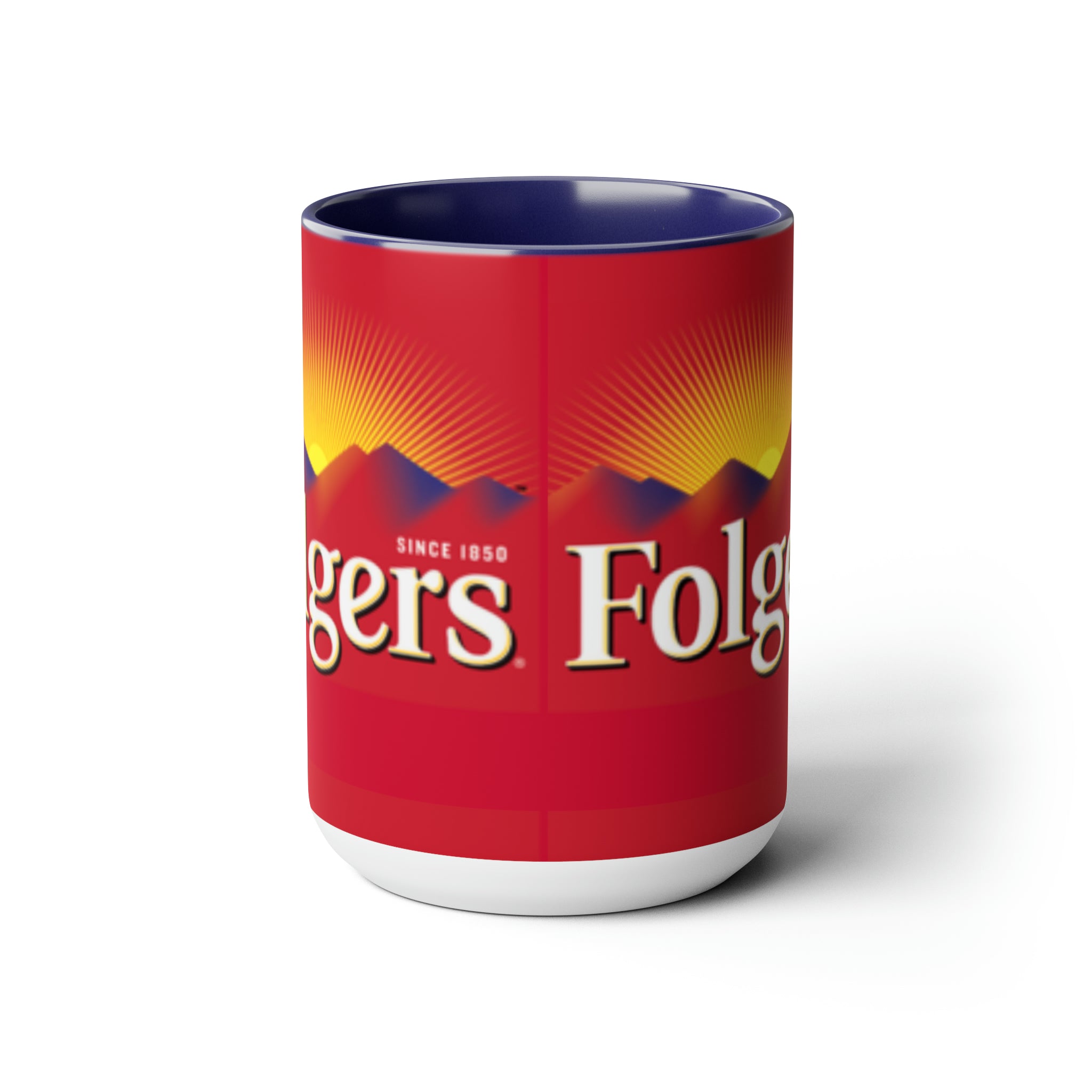 Folgers- White Ceramic Mug - Creations by Chris and Carlos