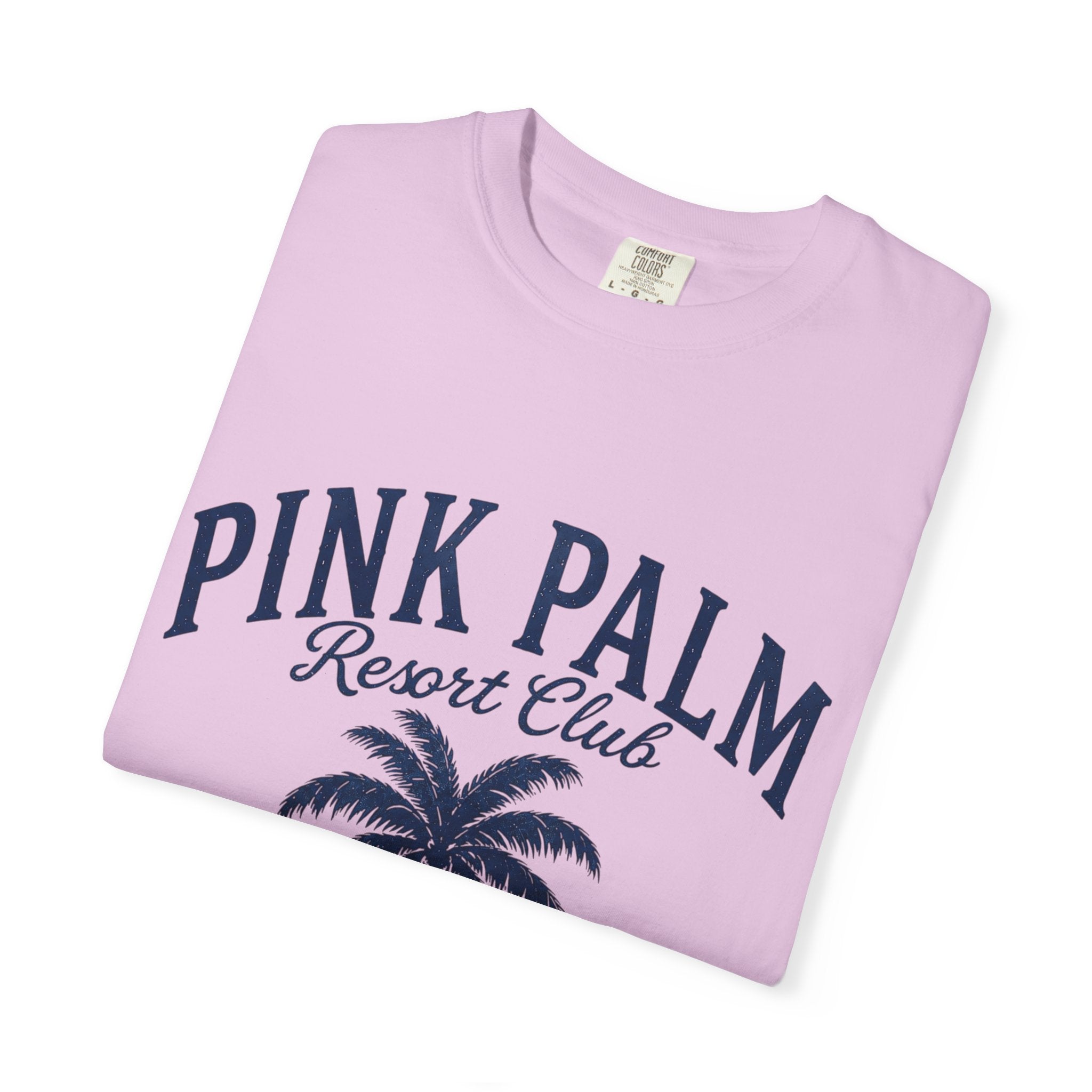 Pink Palm Resort Club T-Shirt — Tropical Palm Graphic Tee - Creations by Chris and Carlos