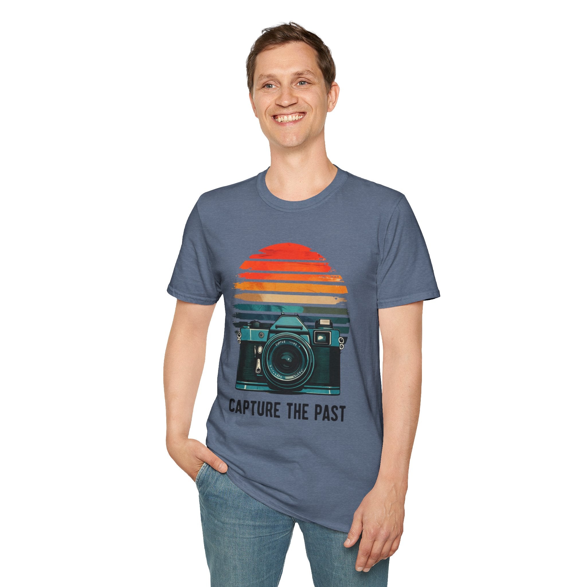 Capture The Past Camera T-Shirt — Vintage Retro Photography Tee - Creations by Chris and Carlos
