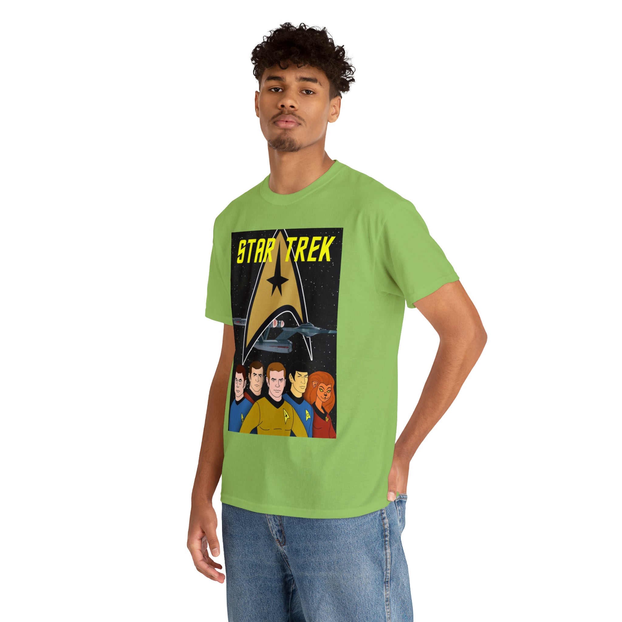 Star Trek Cartoon- Unisex Heavy Cotton T-Shirt - Creations by Chris and Carlos