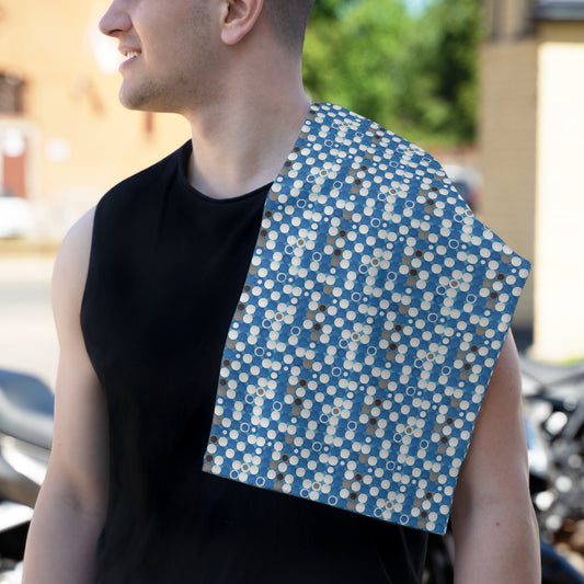 Prism Point Athletic Collection Navy Honeycomb Rally Towel — 11x18 Microfiber Sport Towel - Creations by Chris and Carlos