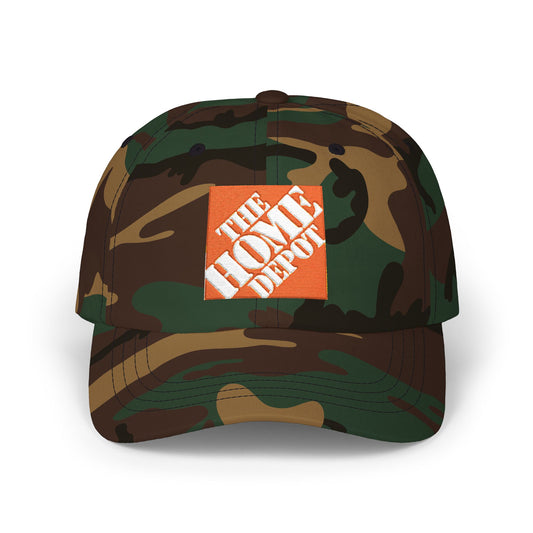 Dad Cap — Embroidered Orange Home Depot Logo Baseball Hat - Creations by Chris and Carlos