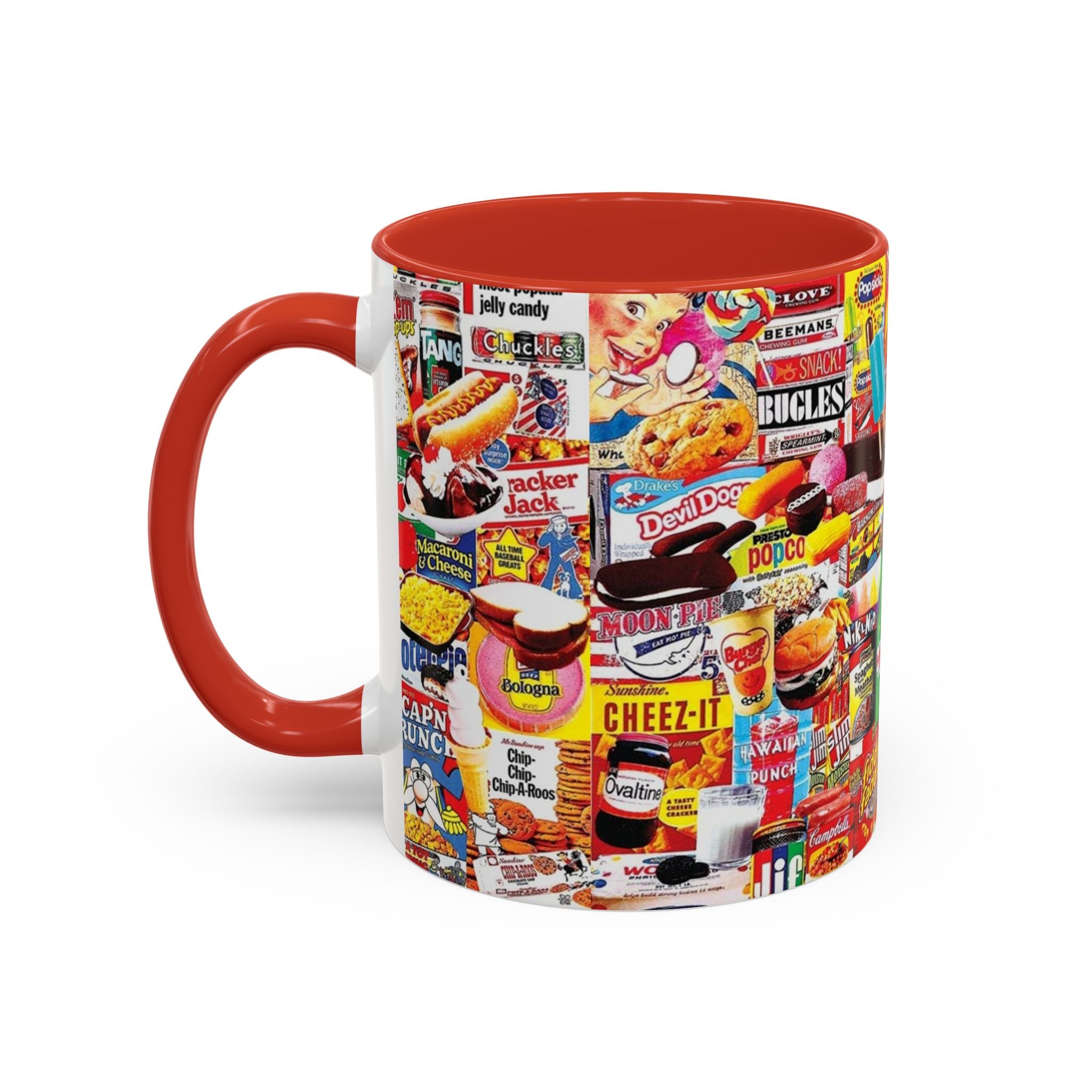 Vintage Snack Packaging Collage Coffee Mug (11/15oz) - Creations by Chris and Carlos