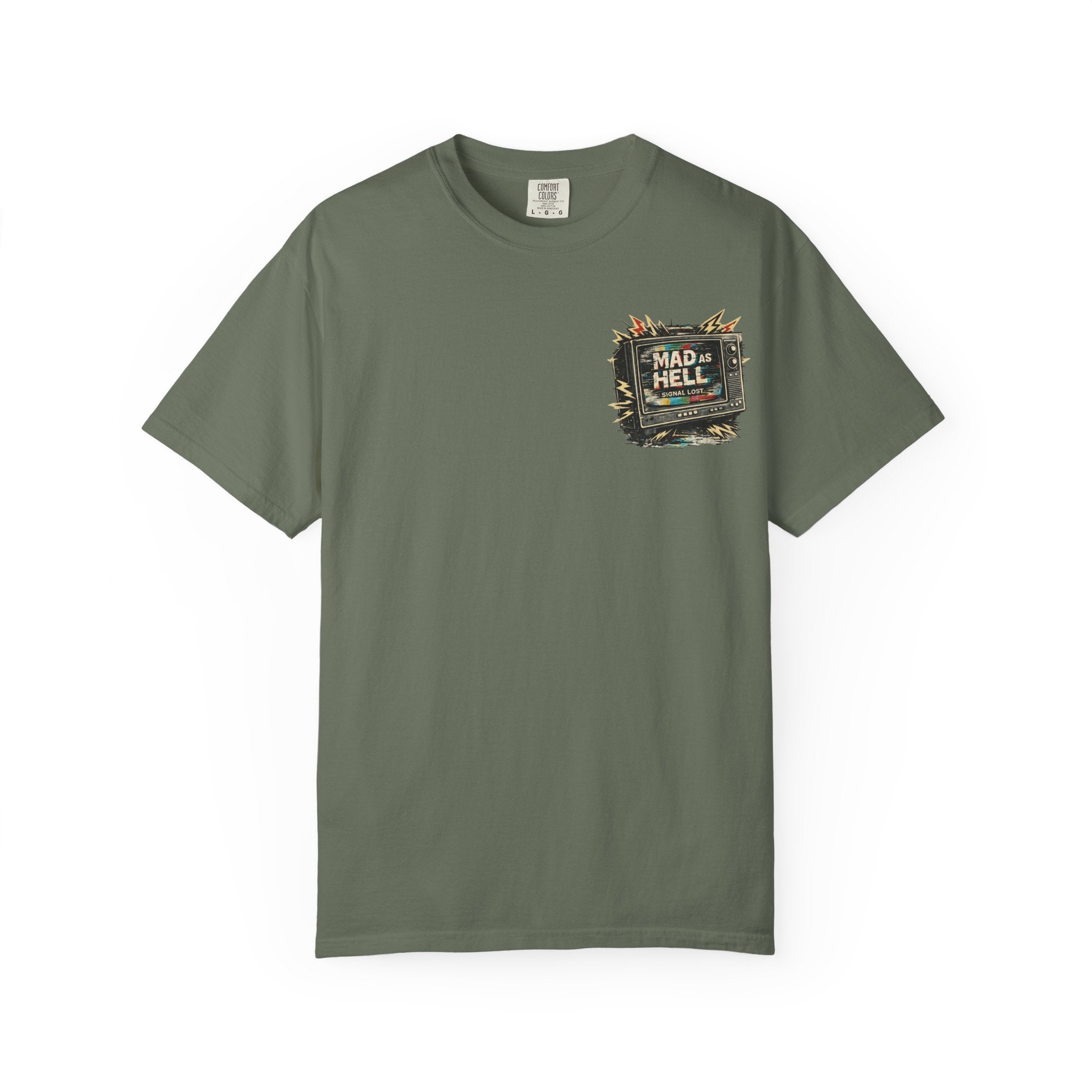 T-Shirt — "I'm As Mad As Hell" Retro TV Network Graphic Tee - Creations by Chris and Carlos