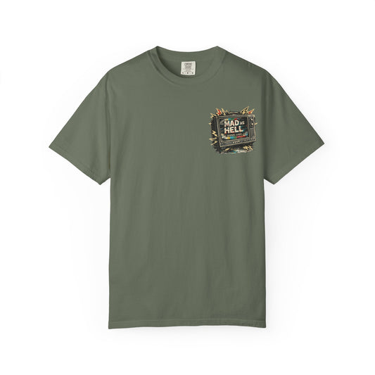 T-Shirt — "I'm As Mad As Hell" Retro TV Network Graphic Tee - Creations by Chris and Carlos