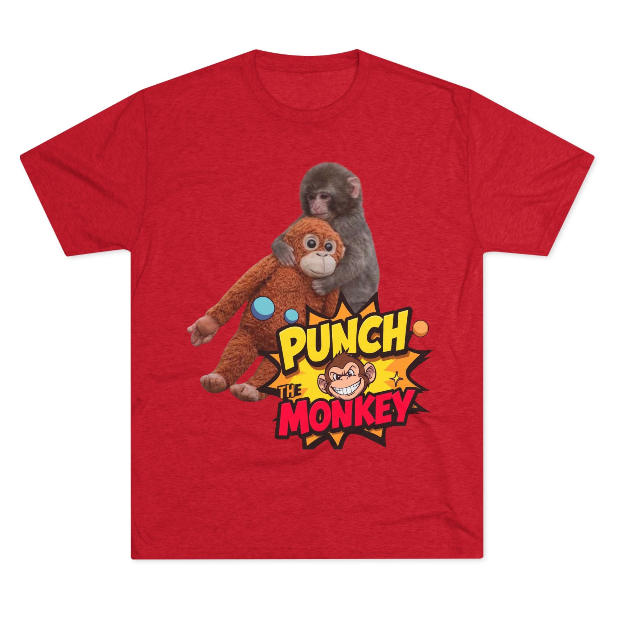 Punch the Monkey T-Shirt — Retro Comic Cartoon Monkey Graphic Tee - Creations by Chris and Carlos