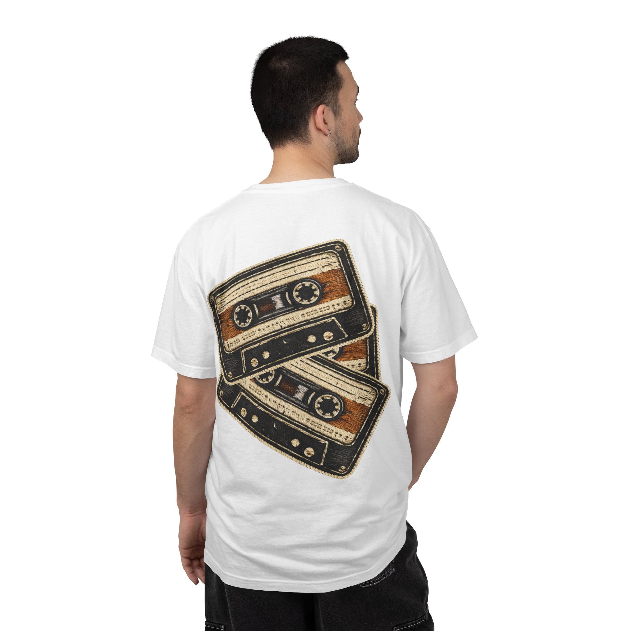 Cassette Tape Retro Tee — "Static Youth / Side B Soul / Basement Tapes" - Creations by Chris and Carlos