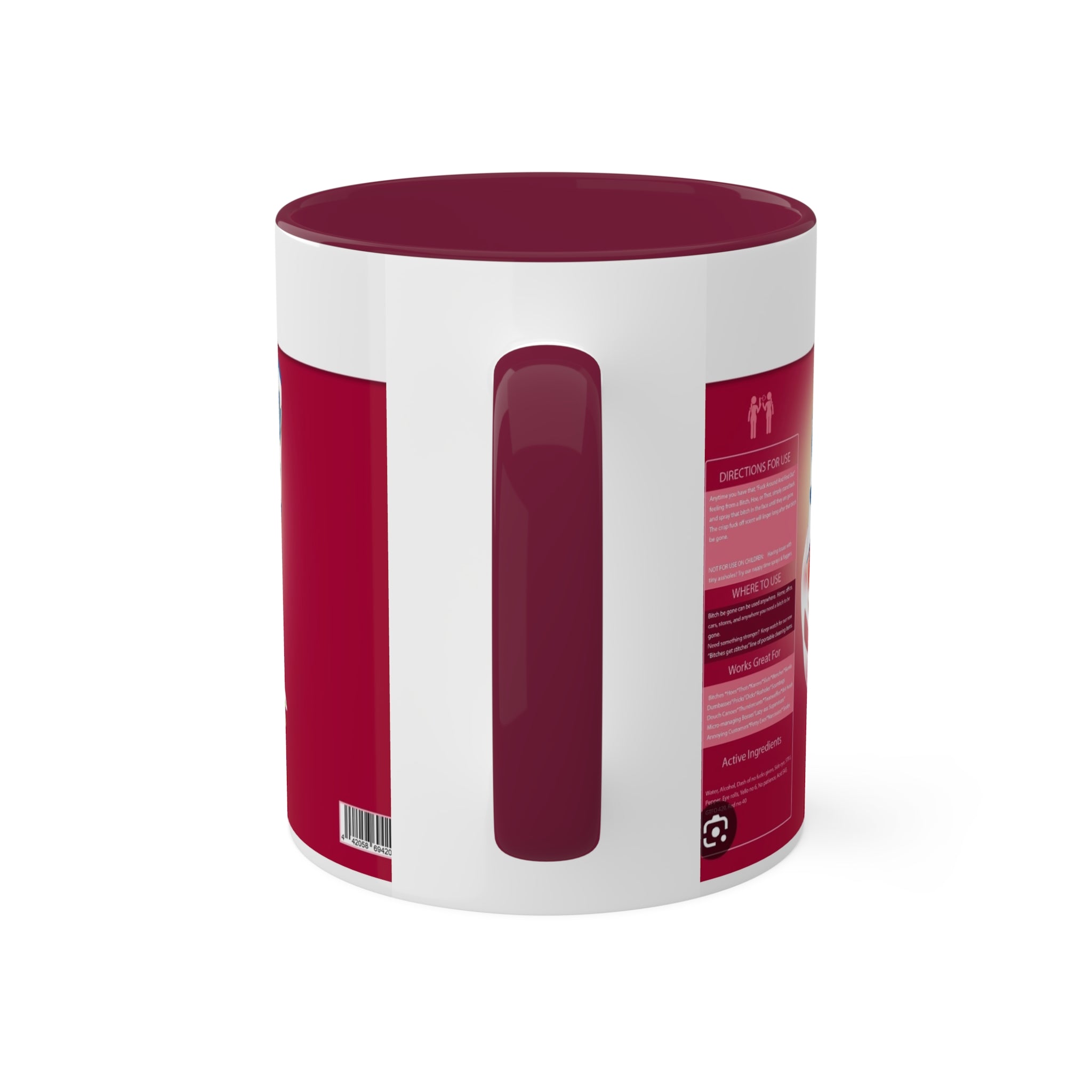 Bitch be Gone Lysol- Colorful Mugs, 11oz - Creations by Chris and Carlos