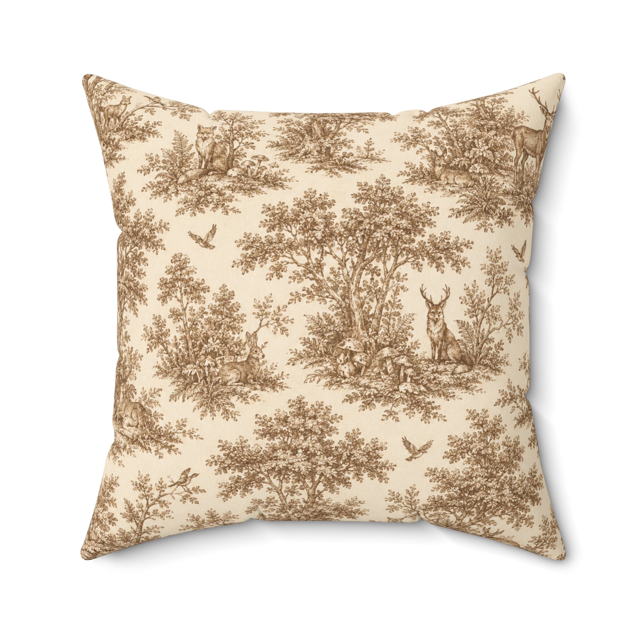 Old Soul Harvest™ Woodland Toile Throw Pillow - Throw Pillow from Old Soul Harvest Woodland Trail