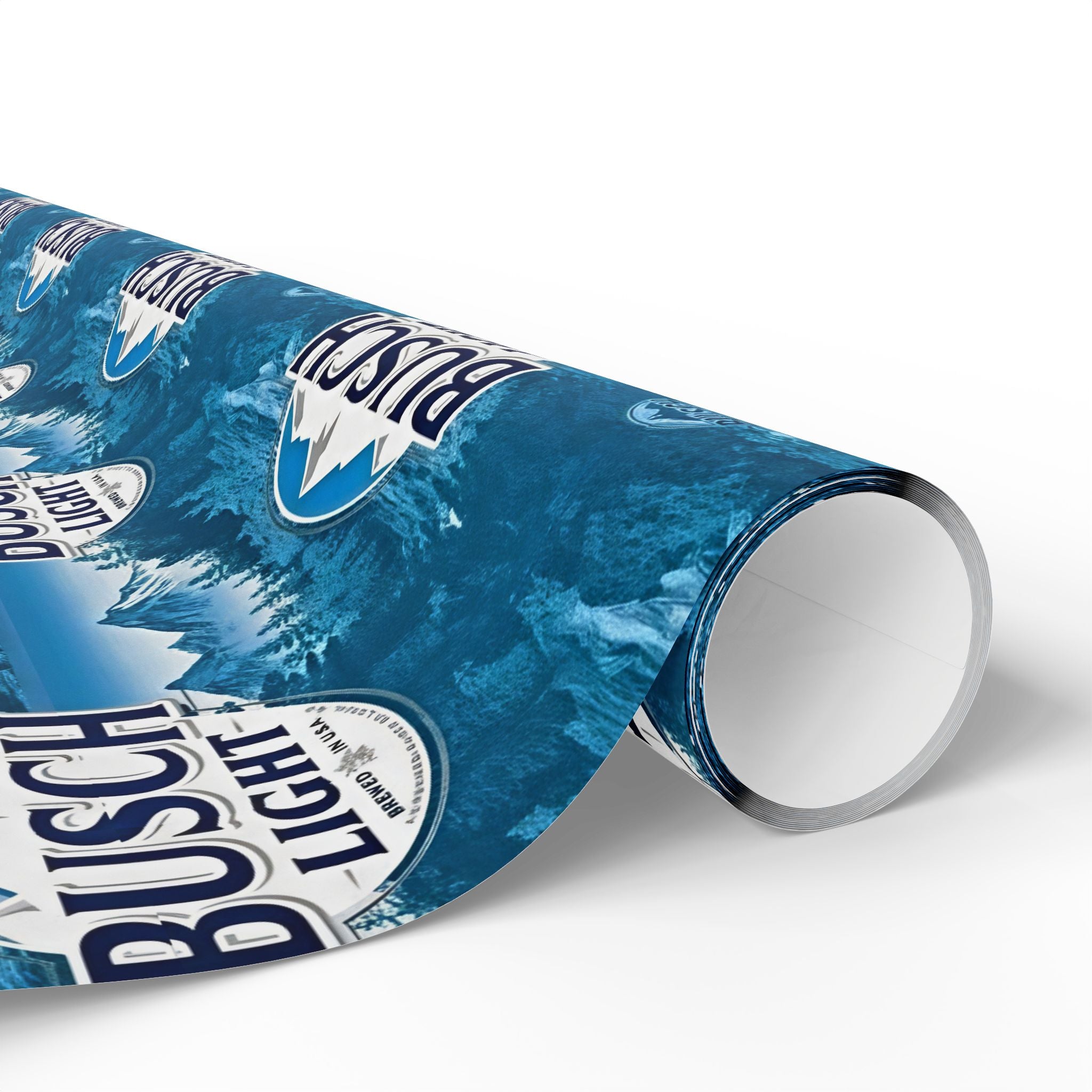 Busch Light Themed Wrapping Paper Roll - Beer Logo Gift Wrap for Parties & Holidays - Creations by Chris and Carlos